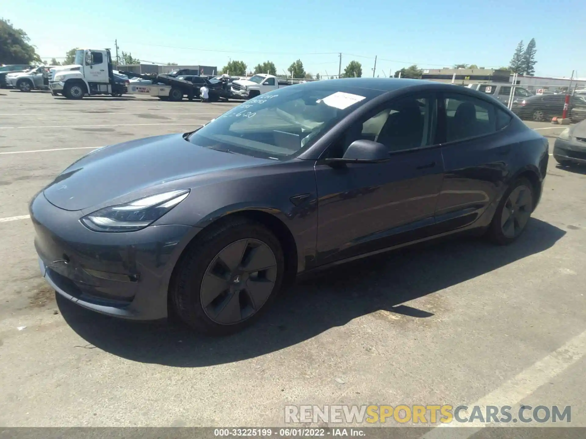 2 Фотография поврежденного автомобиля 5YJ3E1EB7NF202437 TESLA MODEL 3 2022