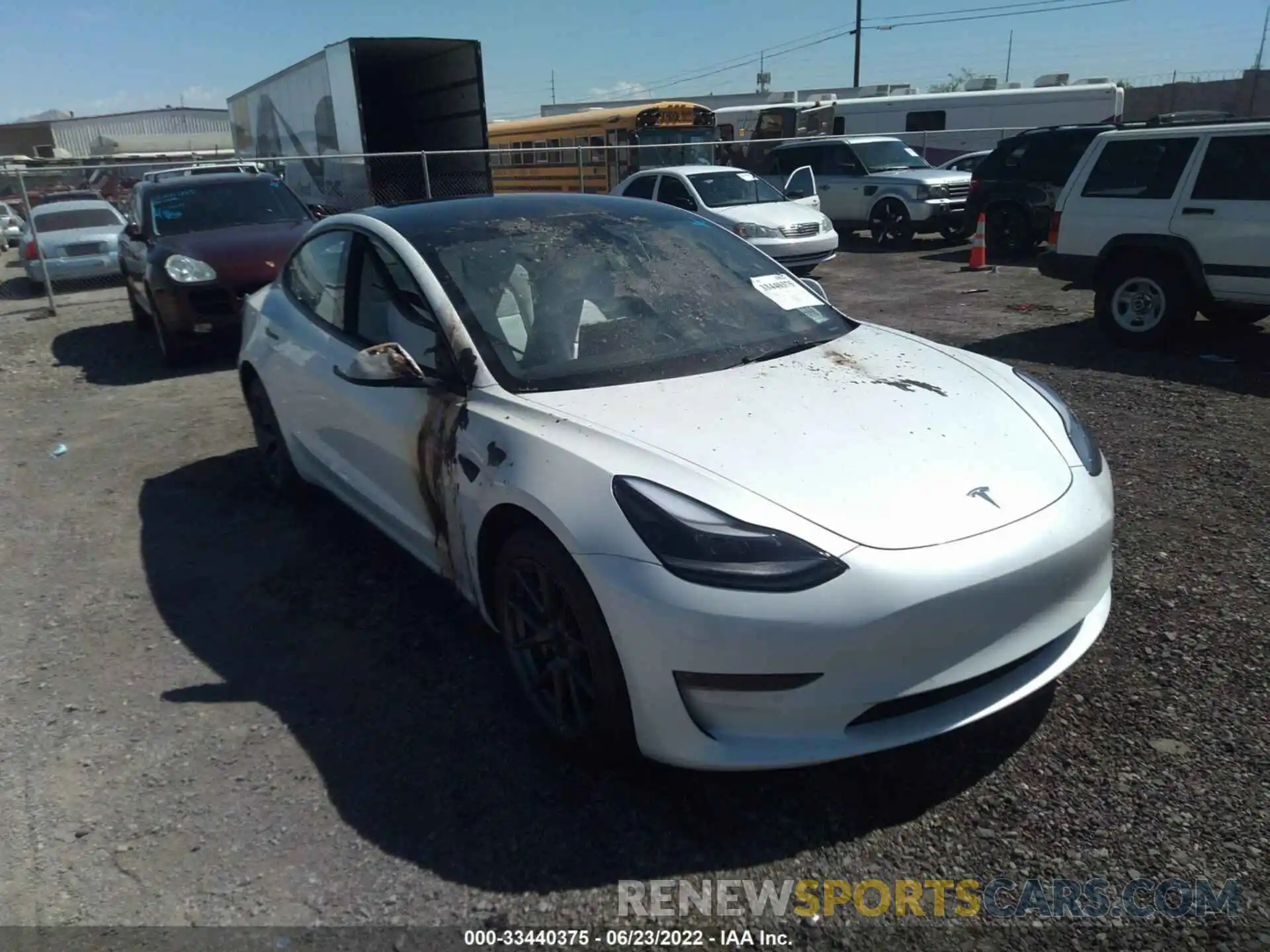 6 Photograph of a damaged car 5YJ3E1EB7NF228522 TESLA MODEL 3 2022