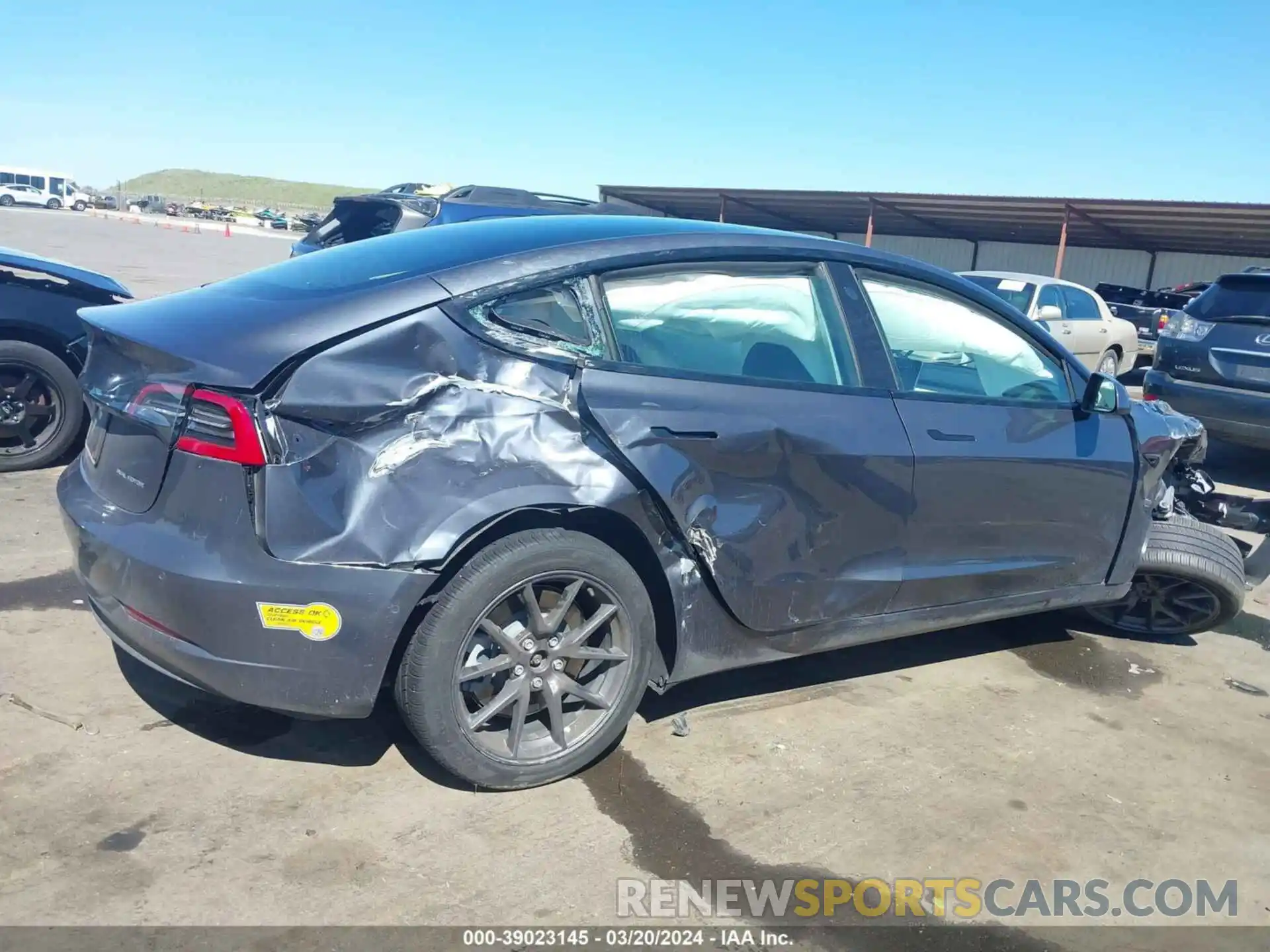 6 Photograph of a damaged car 5YJ3E1EB7NF232375 TESLA MODEL 3 2022