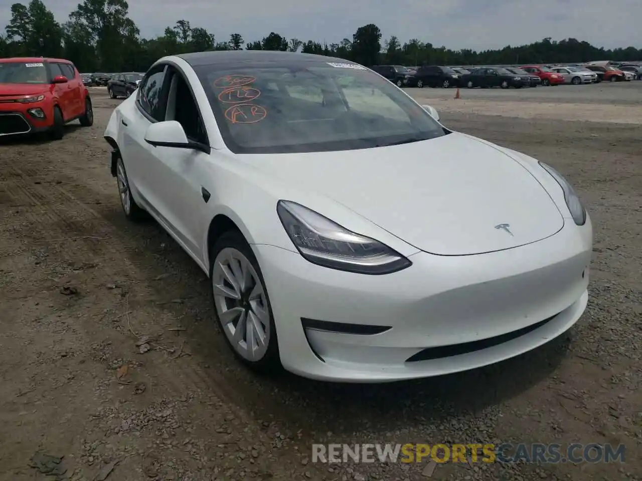 1 Фотография поврежденного автомобиля 5YJ3E1EB7NF258653 TESLA MODEL 3 2022