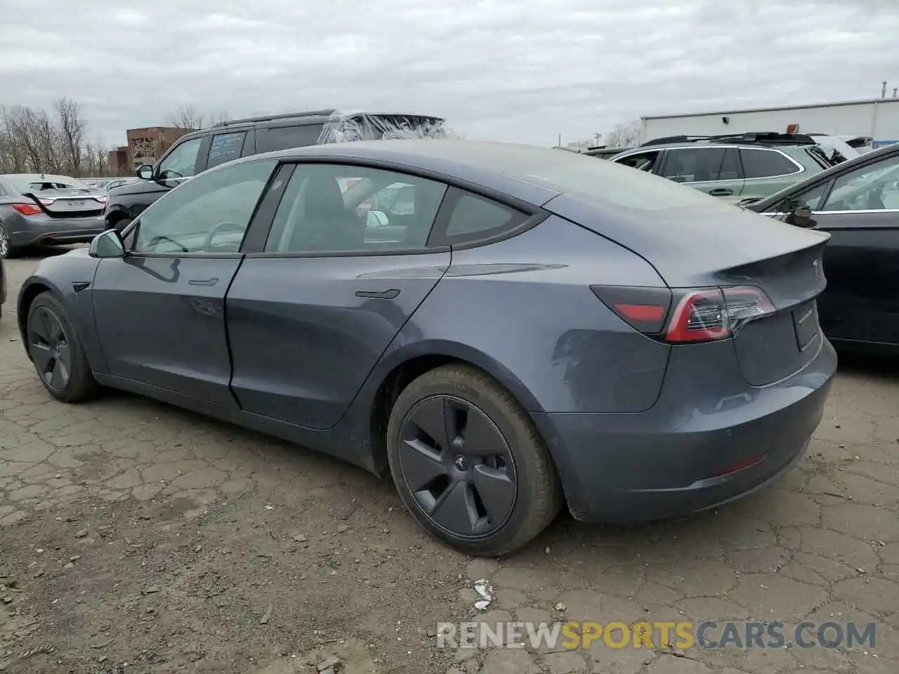 2 Photograph of a damaged car 5YJ3E1EB7NF327454 TESLA MODEL 3 2022