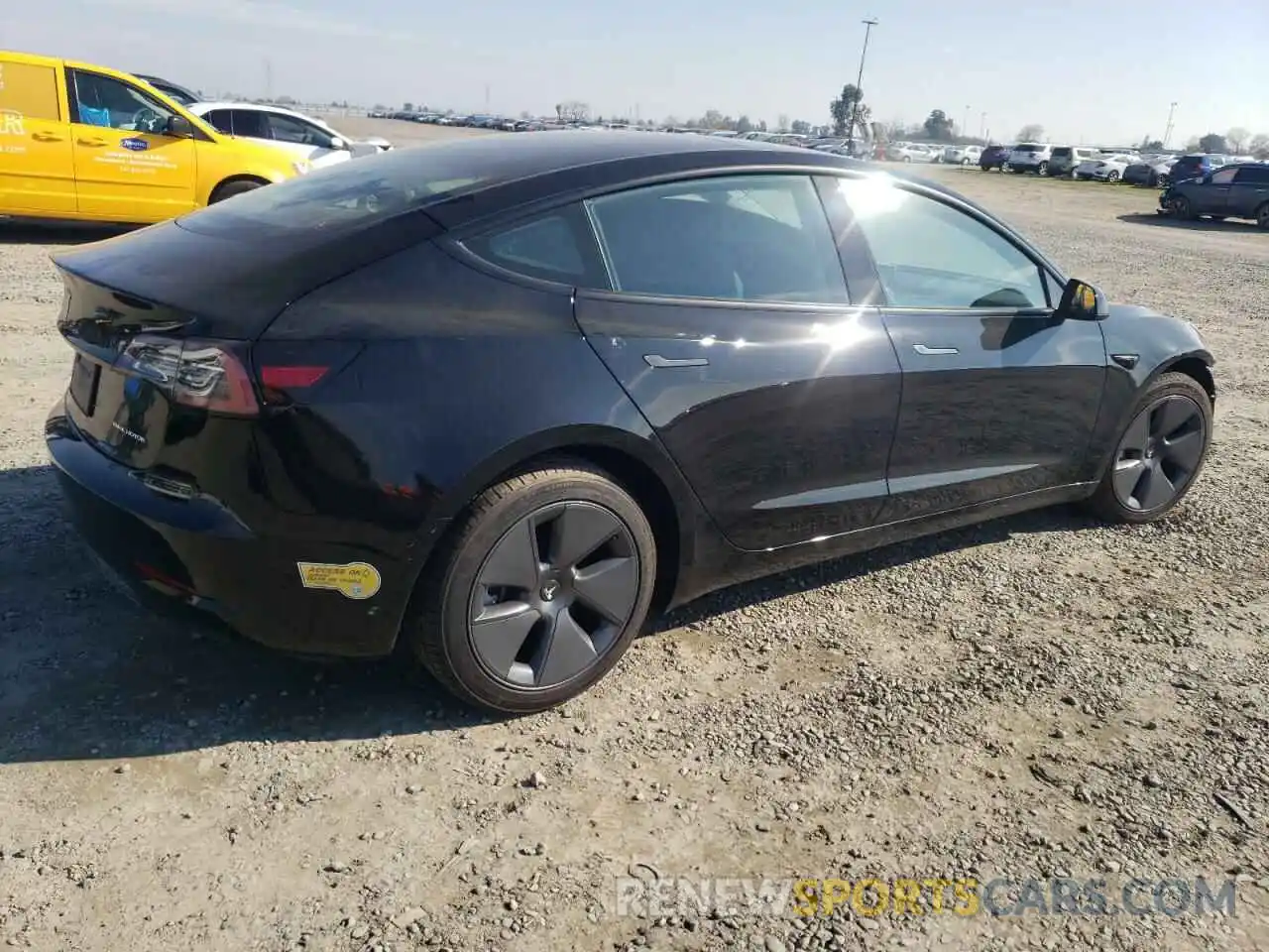 3 Photograph of a damaged car 5YJ3E1EB7NF344450 TESLA MODEL 3 2022