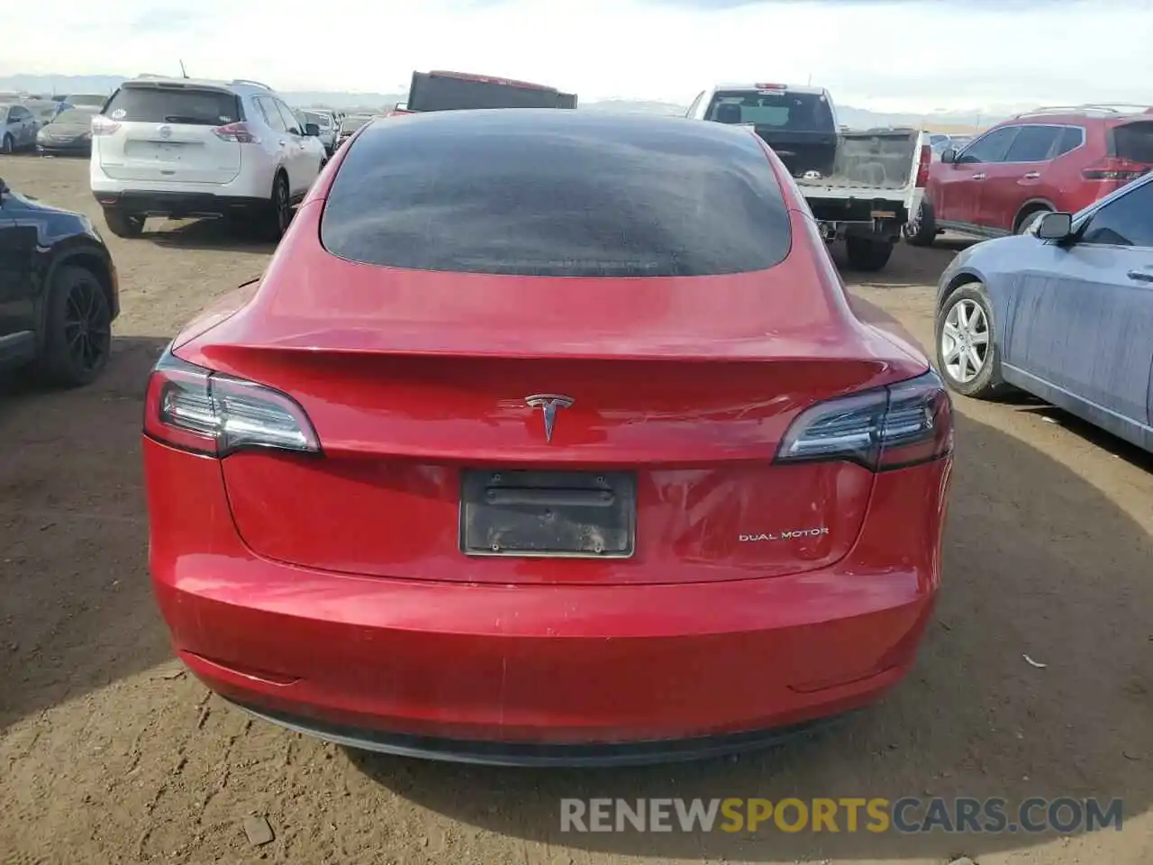 6 Photograph of a damaged car 5YJ3E1EB8NF102928 TESLA MODEL 3 2022