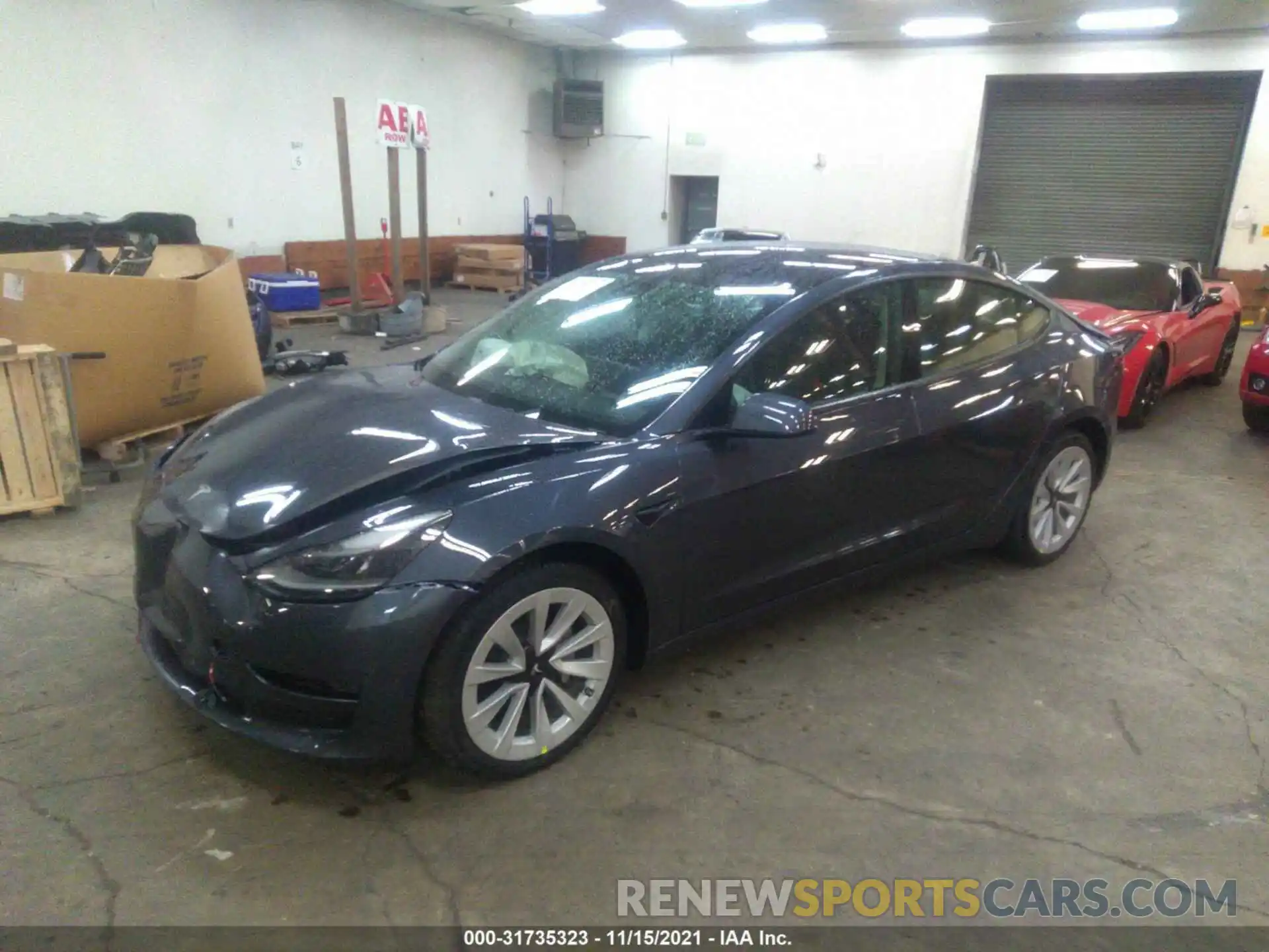 2 Фотография поврежденного автомобиля 5YJ3E1EB8NF103223 TESLA MODEL 3 2022