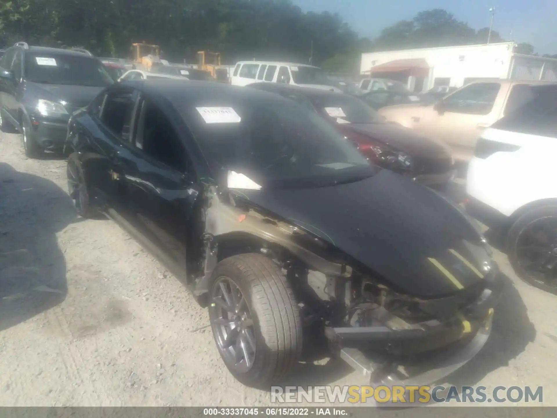 1 Photograph of a damaged car 5YJ3E1EB8NF105750 TESLA MODEL 3 2022