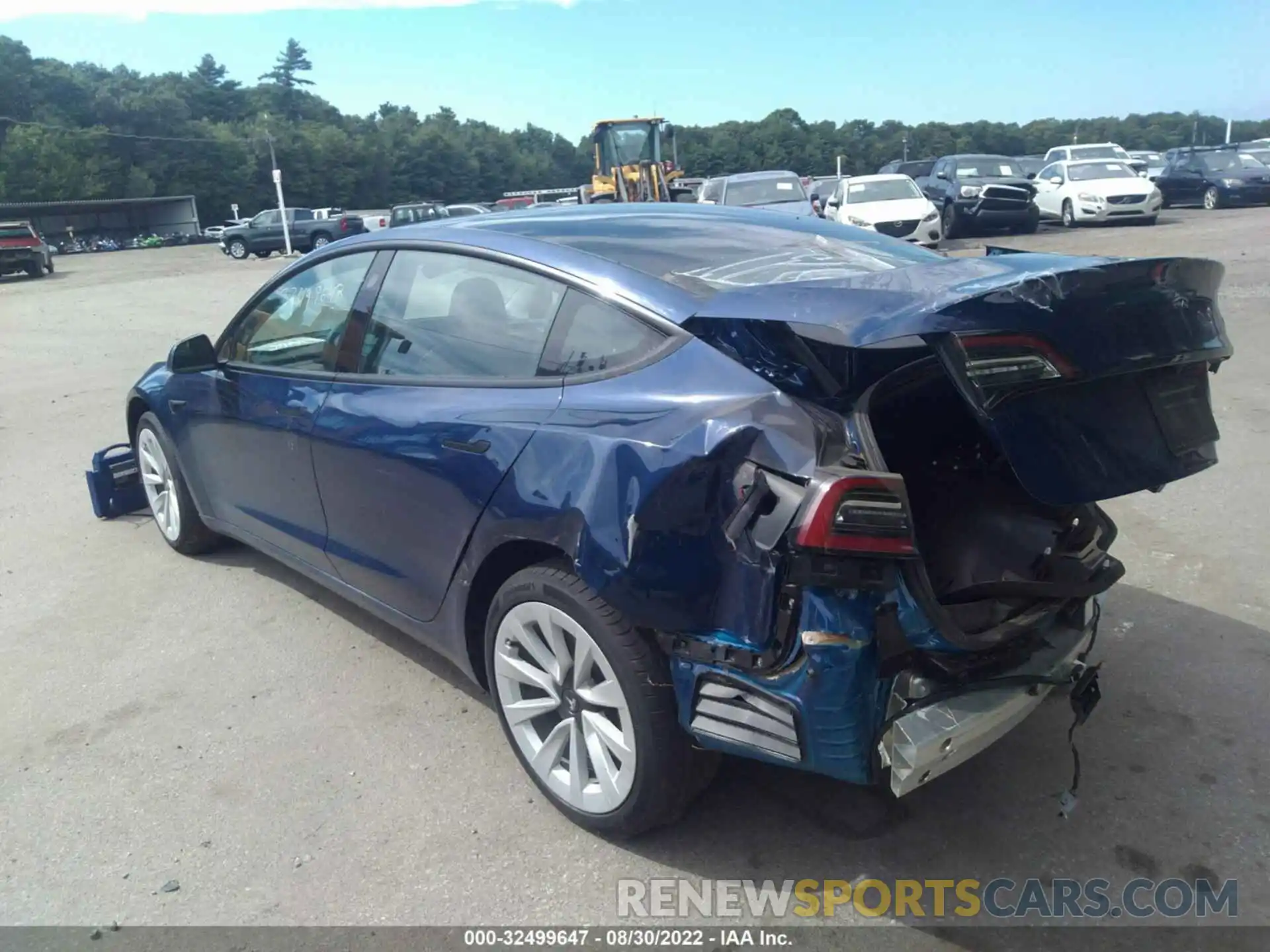 3 Photograph of a damaged car 5YJ3E1EB8NF105957 TESLA MODEL 3 2022