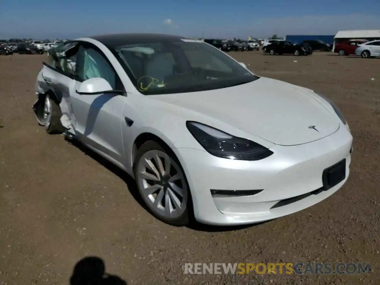 1 Photograph of a damaged car 5YJ3E1EB8NF167021 TESLA MODEL 3 2022