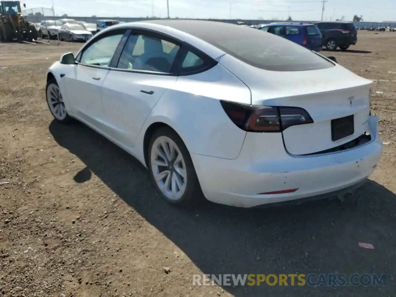 3 Photograph of a damaged car 5YJ3E1EB8NF167021 TESLA MODEL 3 2022