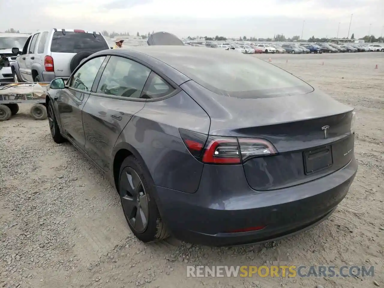 3 Photograph of a damaged car 5YJ3E1EB8NF188497 TESLA MODEL 3 2022