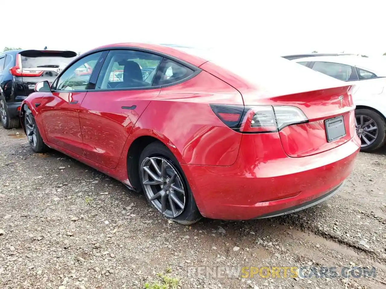 3 Photograph of a damaged car 5YJ3E1EB8NF191609 TESLA MODEL 3 2022