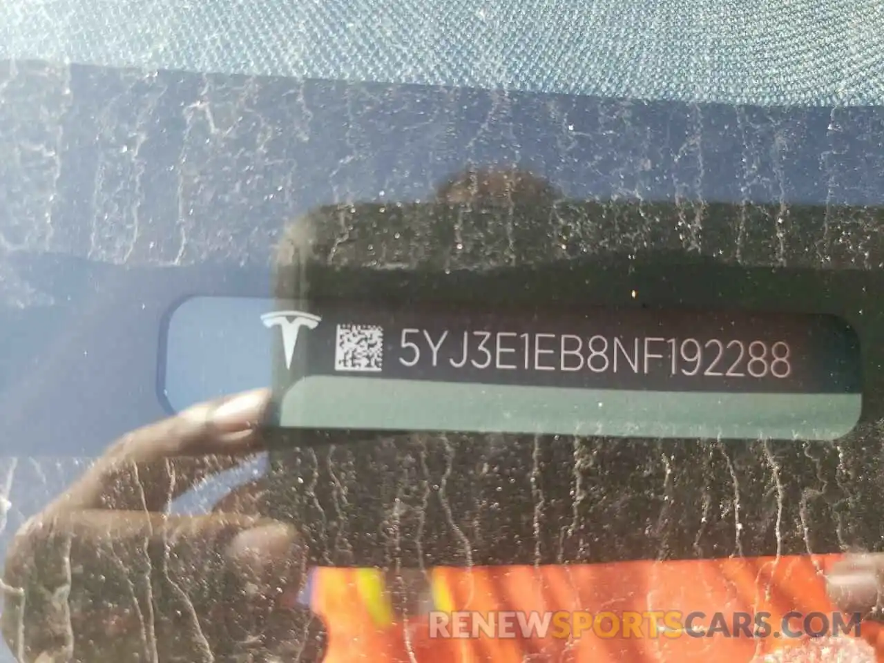 10 Photograph of a damaged car 5YJ3E1EB8NF192288 TESLA MODEL 3 2022