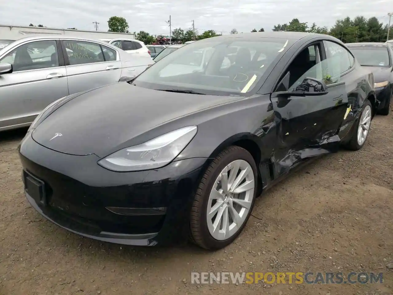 2 Фотография поврежденного автомобиля 5YJ3E1EB8NF201507 TESLA MODEL 3 2022