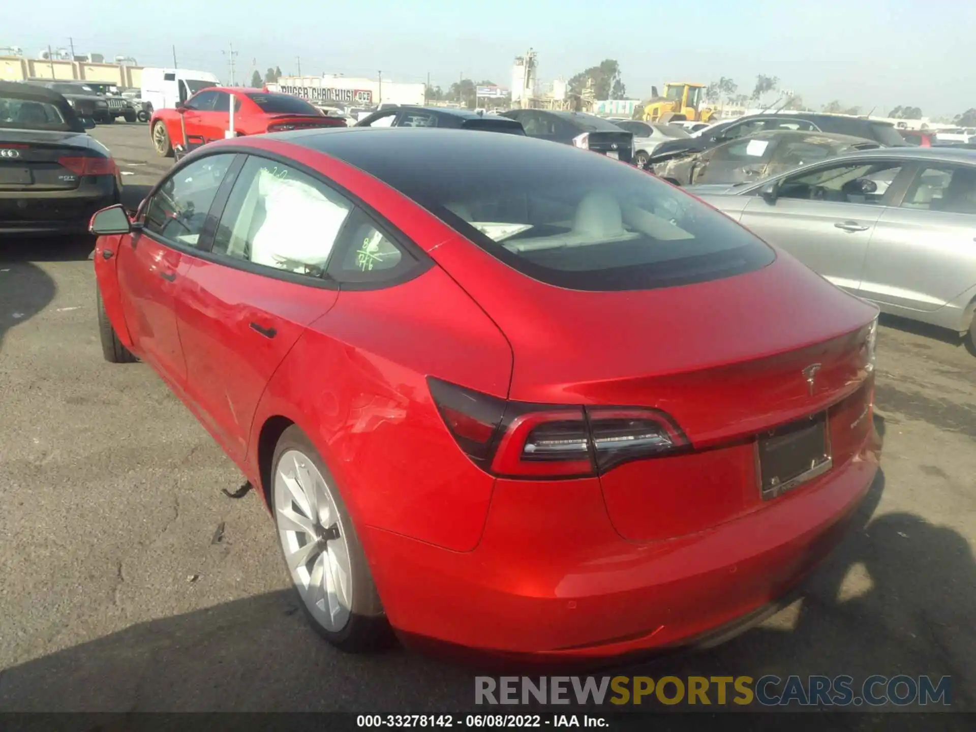 3 Photograph of a damaged car 5YJ3E1EB8NF203354 TESLA MODEL 3 2022