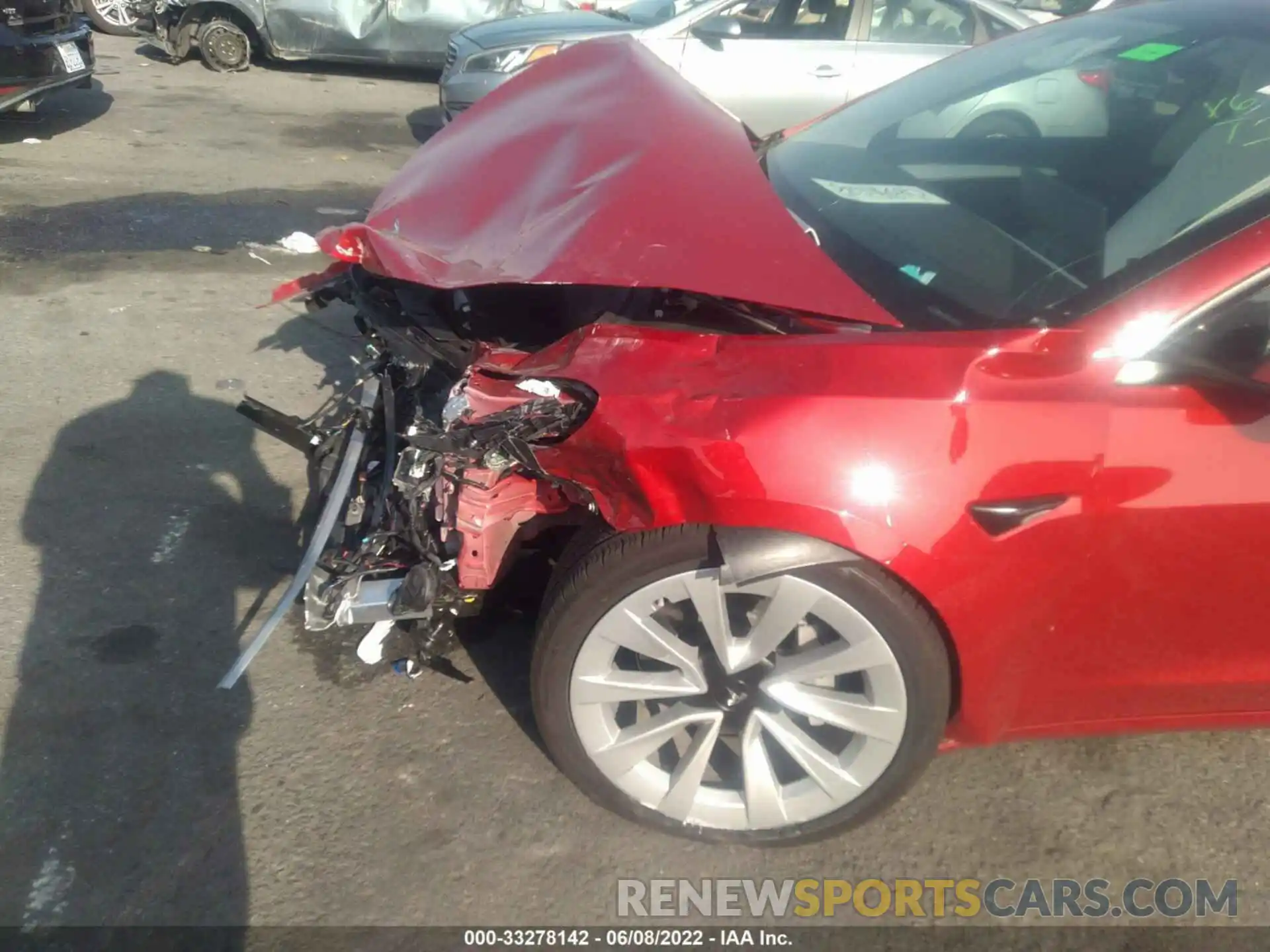 6 Photograph of a damaged car 5YJ3E1EB8NF203354 TESLA MODEL 3 2022