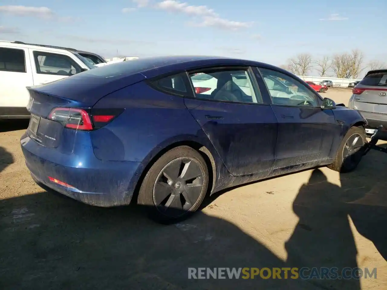 3 Photograph of a damaged car 5YJ3E1EB8NF274974 TESLA MODEL 3 2022