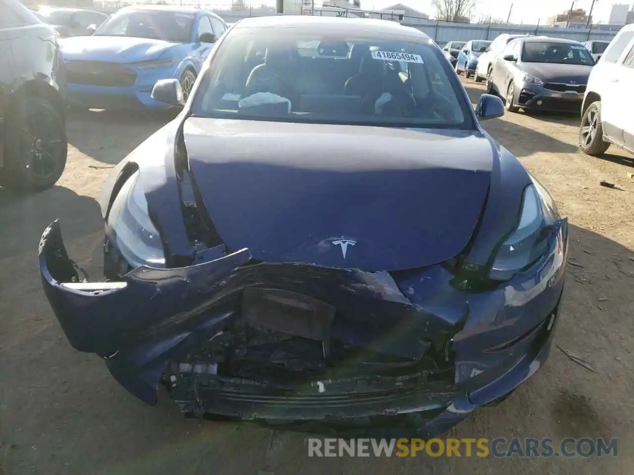 5 Photograph of a damaged car 5YJ3E1EB8NF274974 TESLA MODEL 3 2022