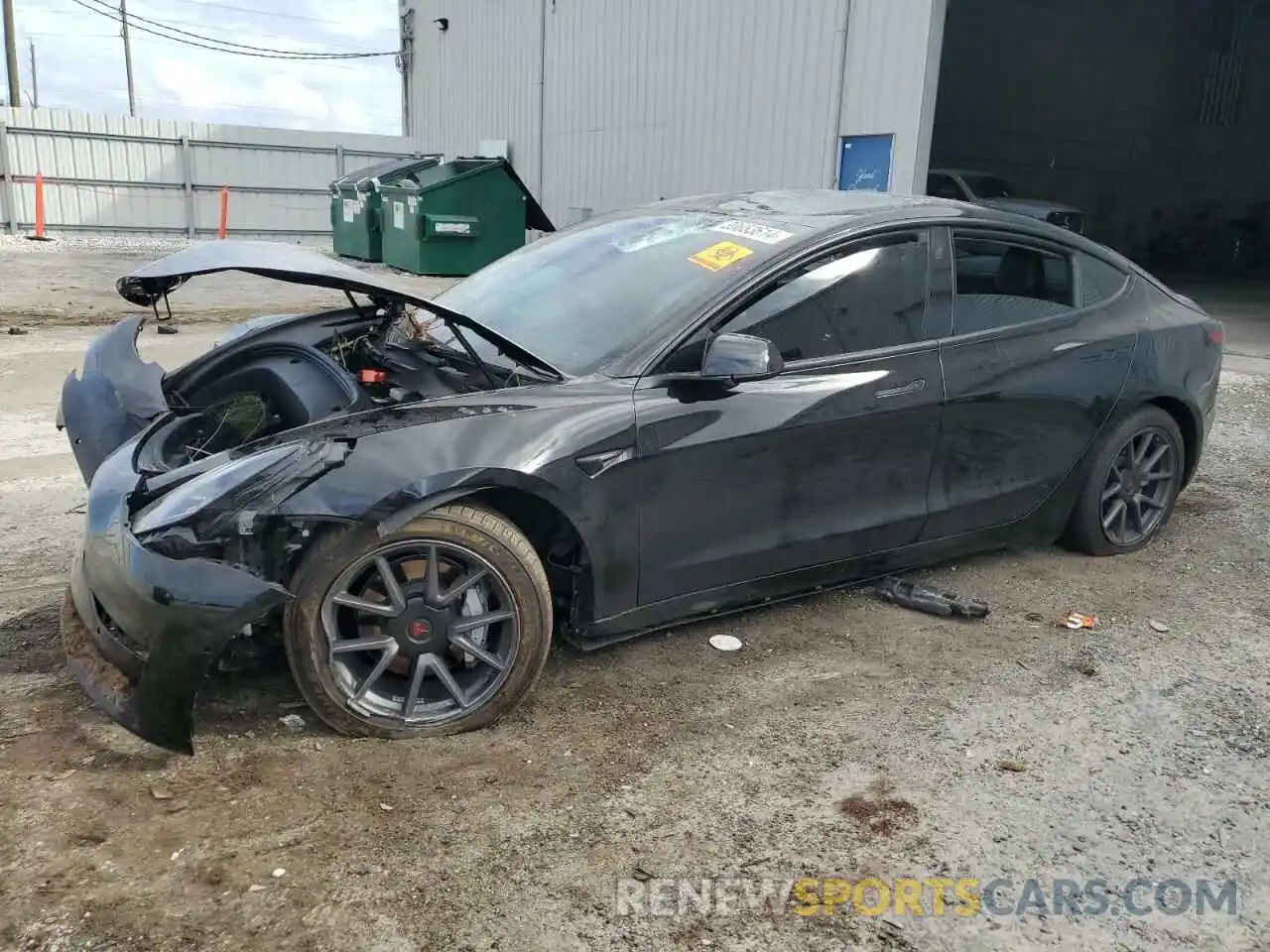 1 Photograph of a damaged car 5YJ3E1EB9NF104901 TESLA MODEL 3 2022