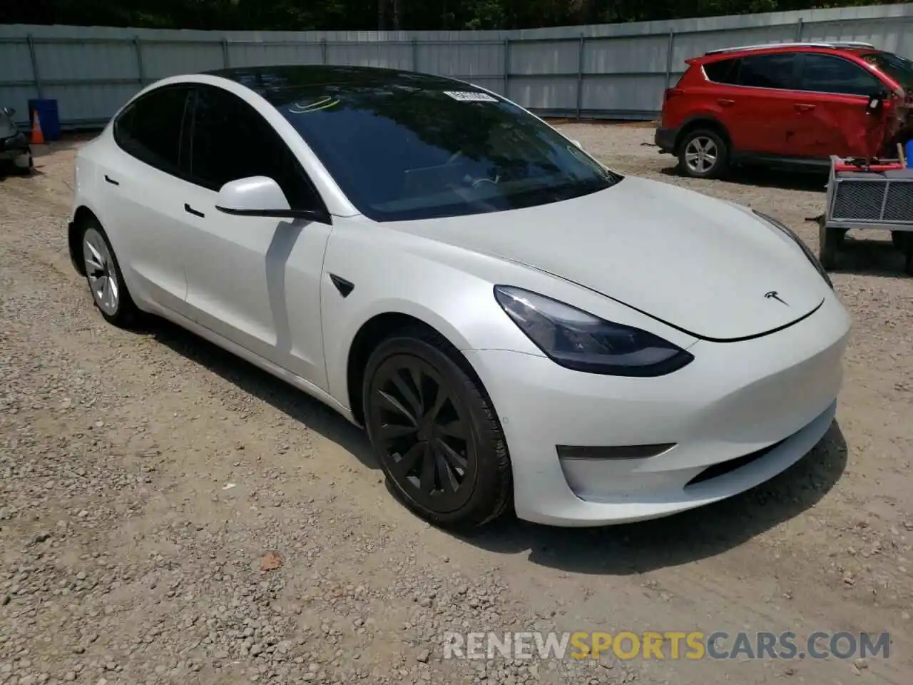 1 Photograph of a damaged car 5YJ3E1EB9NF118507 TESLA MODEL 3 2022