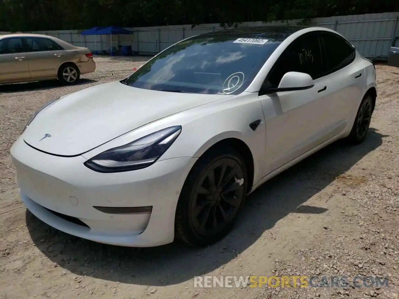 2 Photograph of a damaged car 5YJ3E1EB9NF118507 TESLA MODEL 3 2022