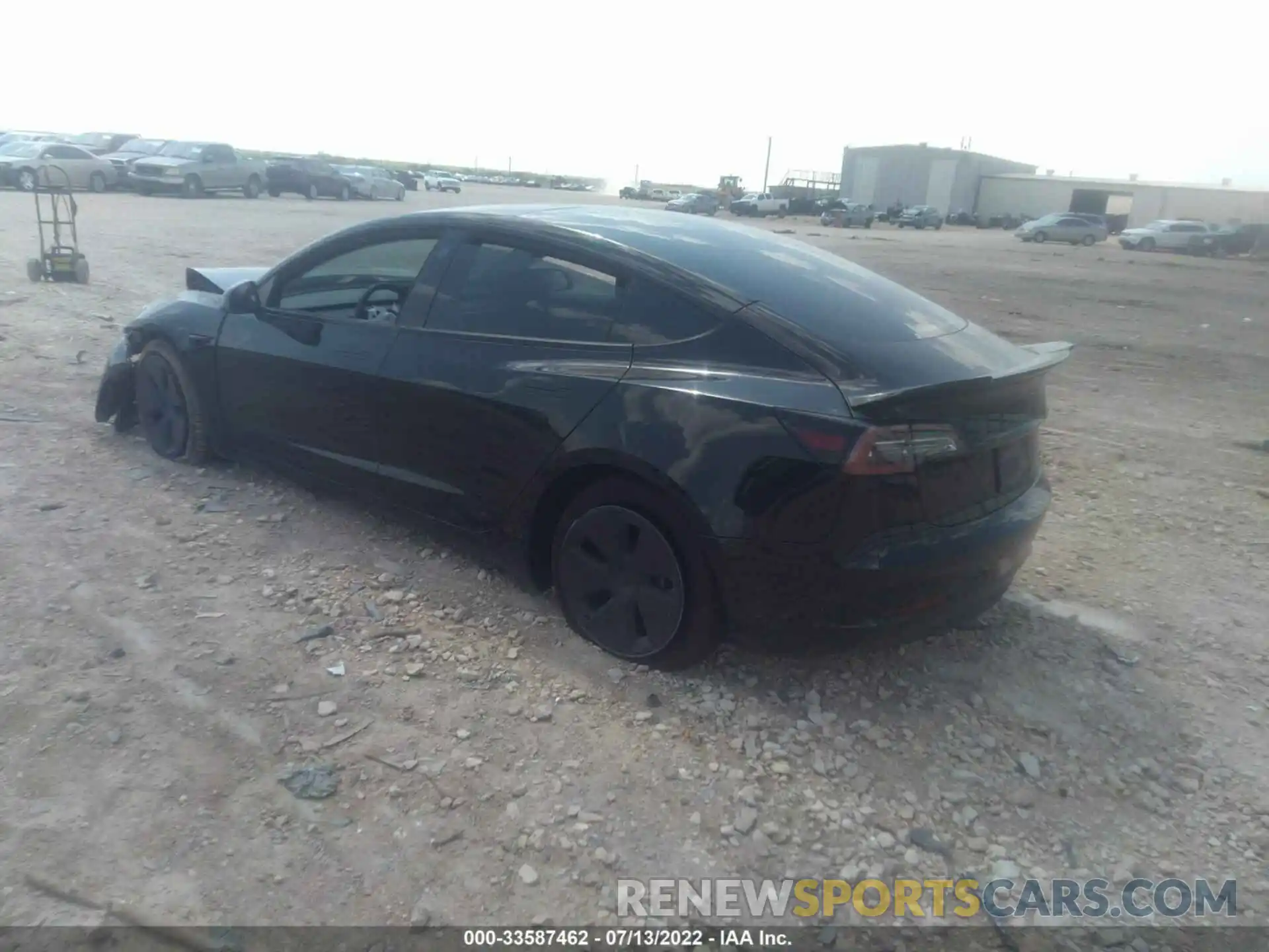 3 Photograph of a damaged car 5YJ3E1EB9NF121228 TESLA MODEL 3 2022