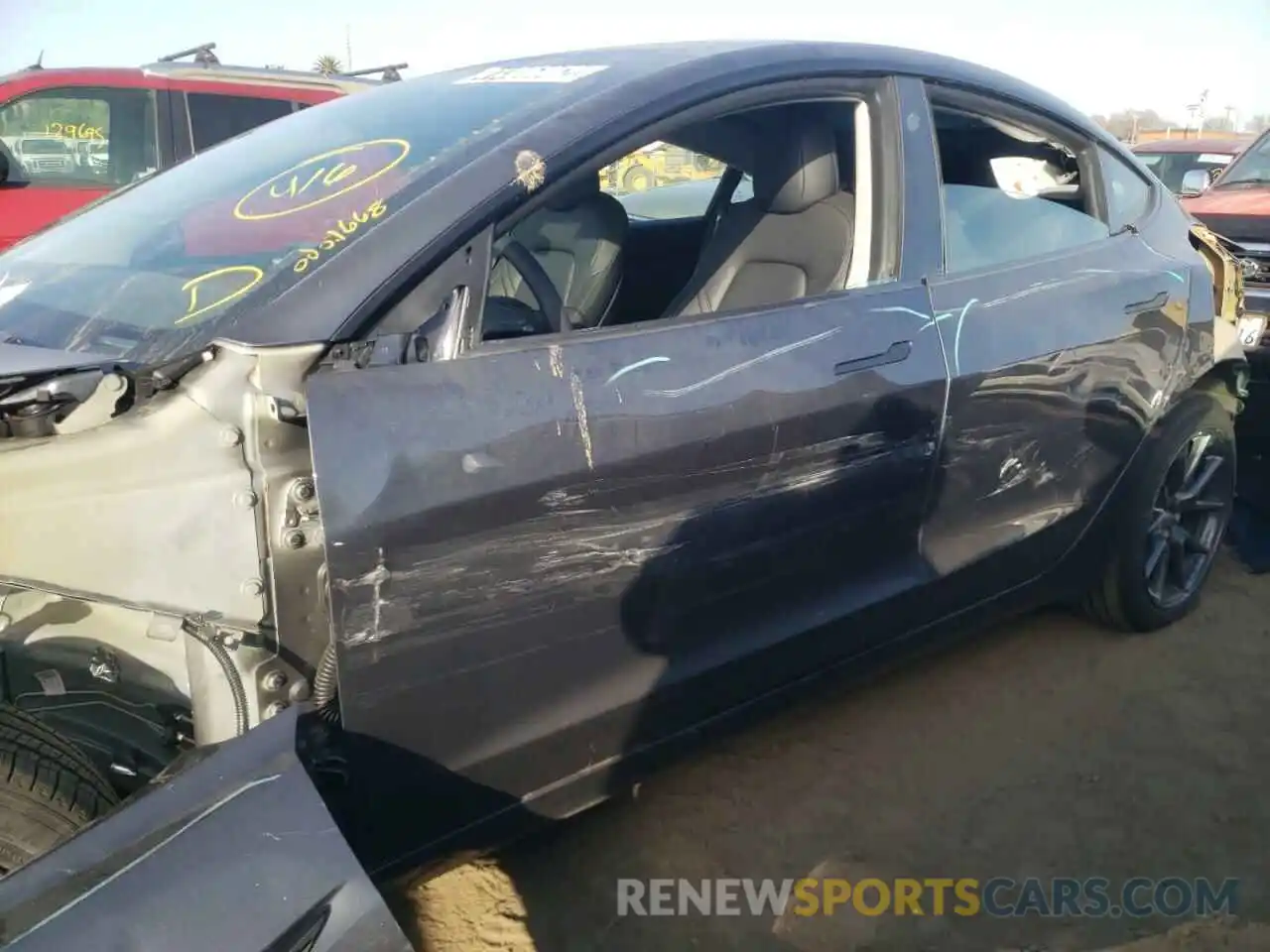 9 Photograph of a damaged car 5YJ3E1EB9NF123853 TESLA MODEL 3 2022