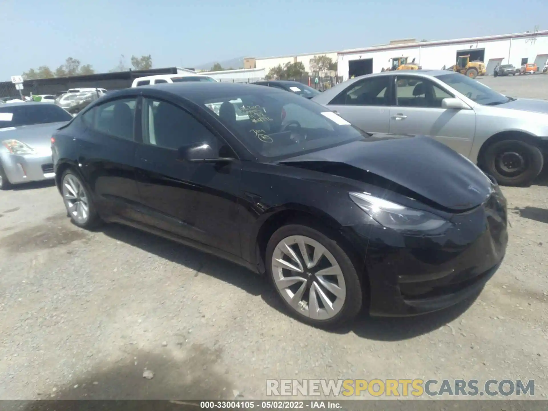 1 Photograph of a damaged car 5YJ3E1EB9NF134996 TESLA MODEL 3 2022