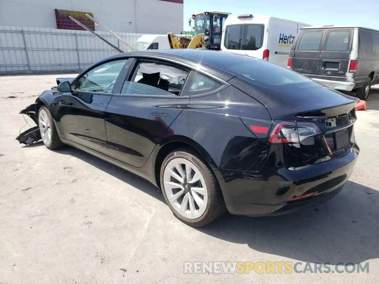 3 Photograph of a damaged car 5YJ3E1EB9NF143293 TESLA MODEL 3 2022