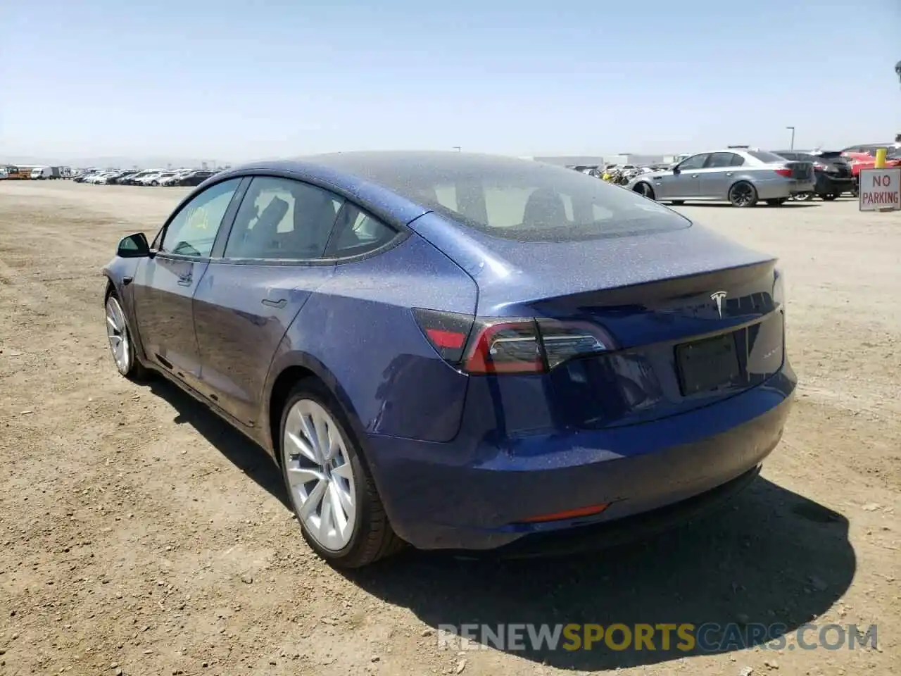 3 Photograph of a damaged car 5YJ3E1EB9NF144802 TESLA MODEL 3 2022