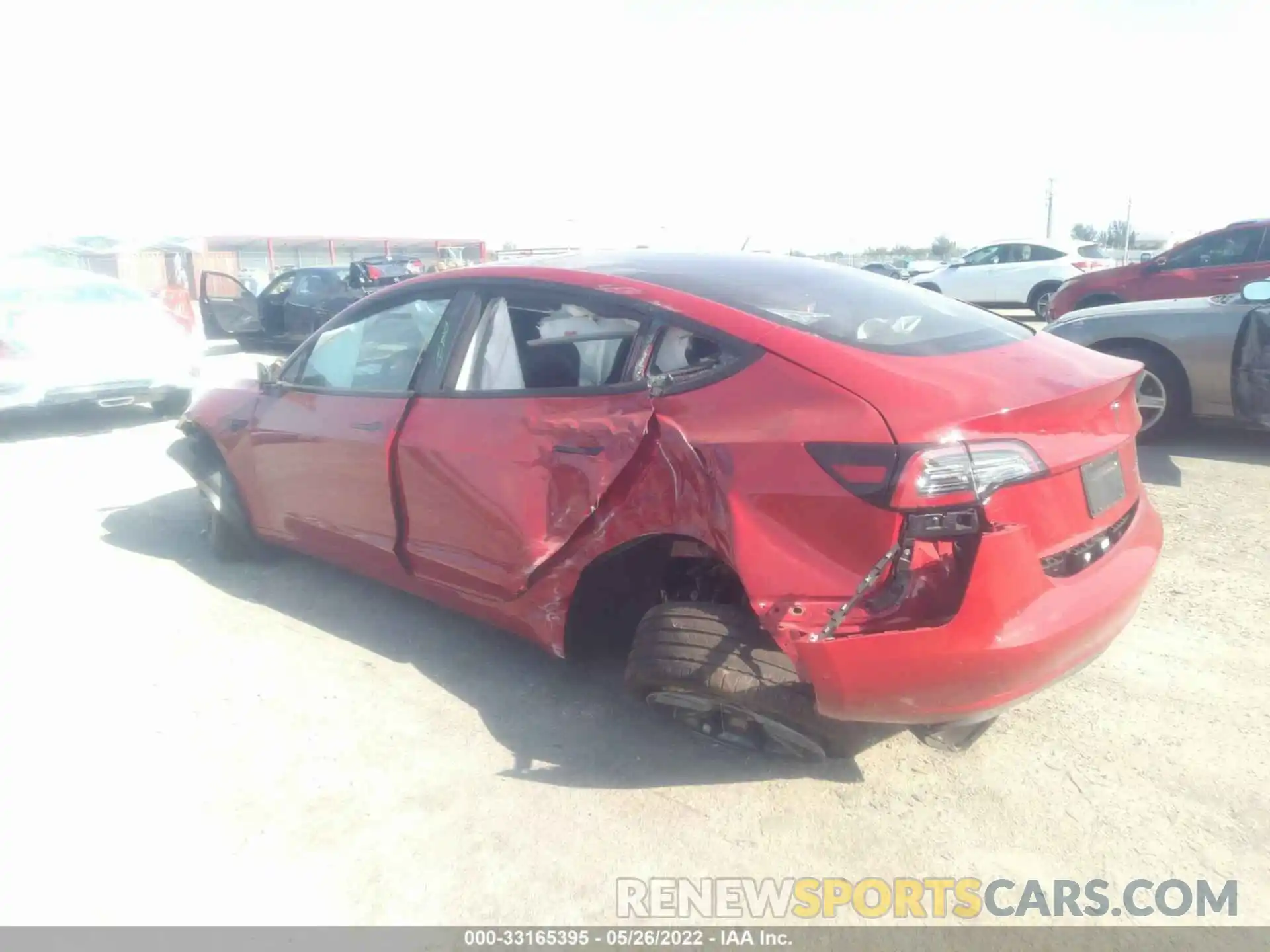 3 Photograph of a damaged car 5YJ3E1EB9NF162541 TESLA MODEL 3 2022