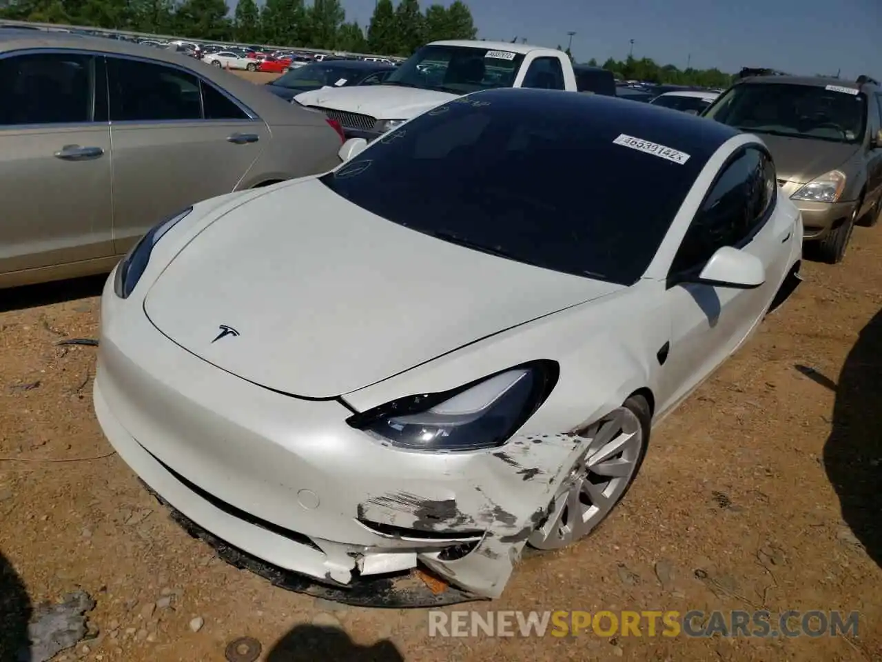 9 Photograph of a damaged car 5YJ3E1EB9NF177041 TESLA MODEL 3 2022