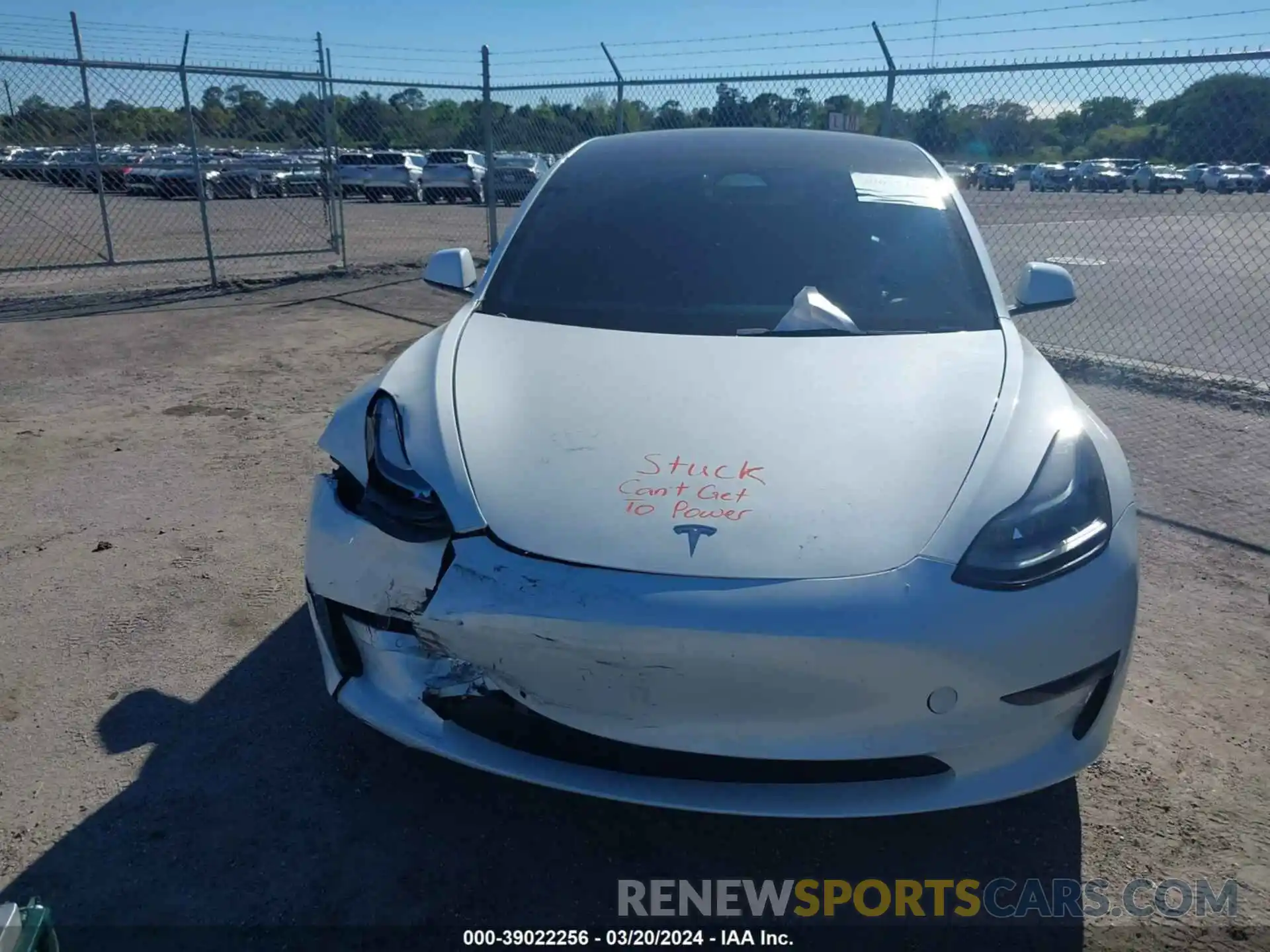 12 Photograph of a damaged car 5YJ3E1EB9NF195734 TESLA MODEL 3 2022