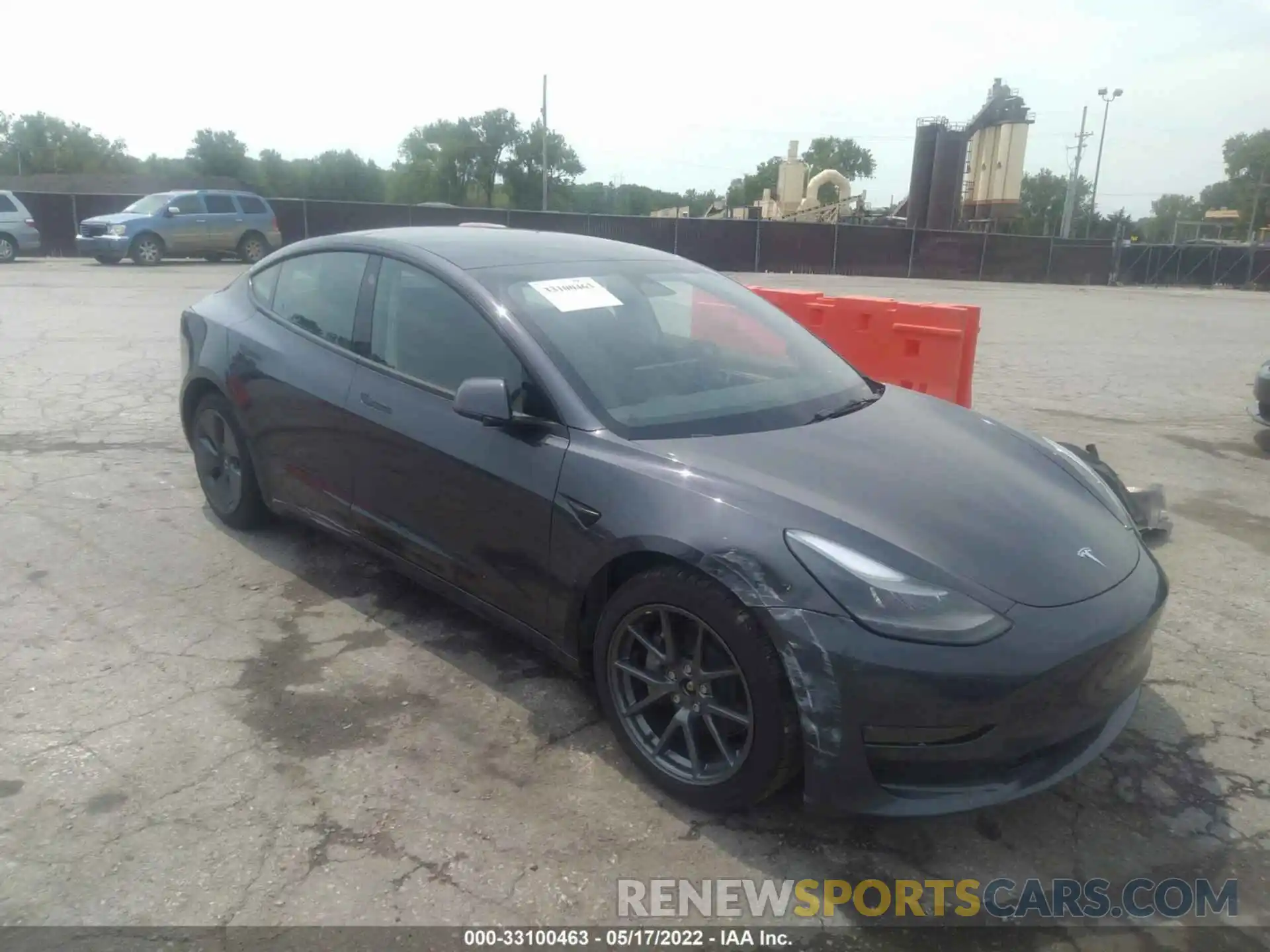 1 Photograph of a damaged car 5YJ3E1EB9NF206327 TESLA MODEL 3 2022