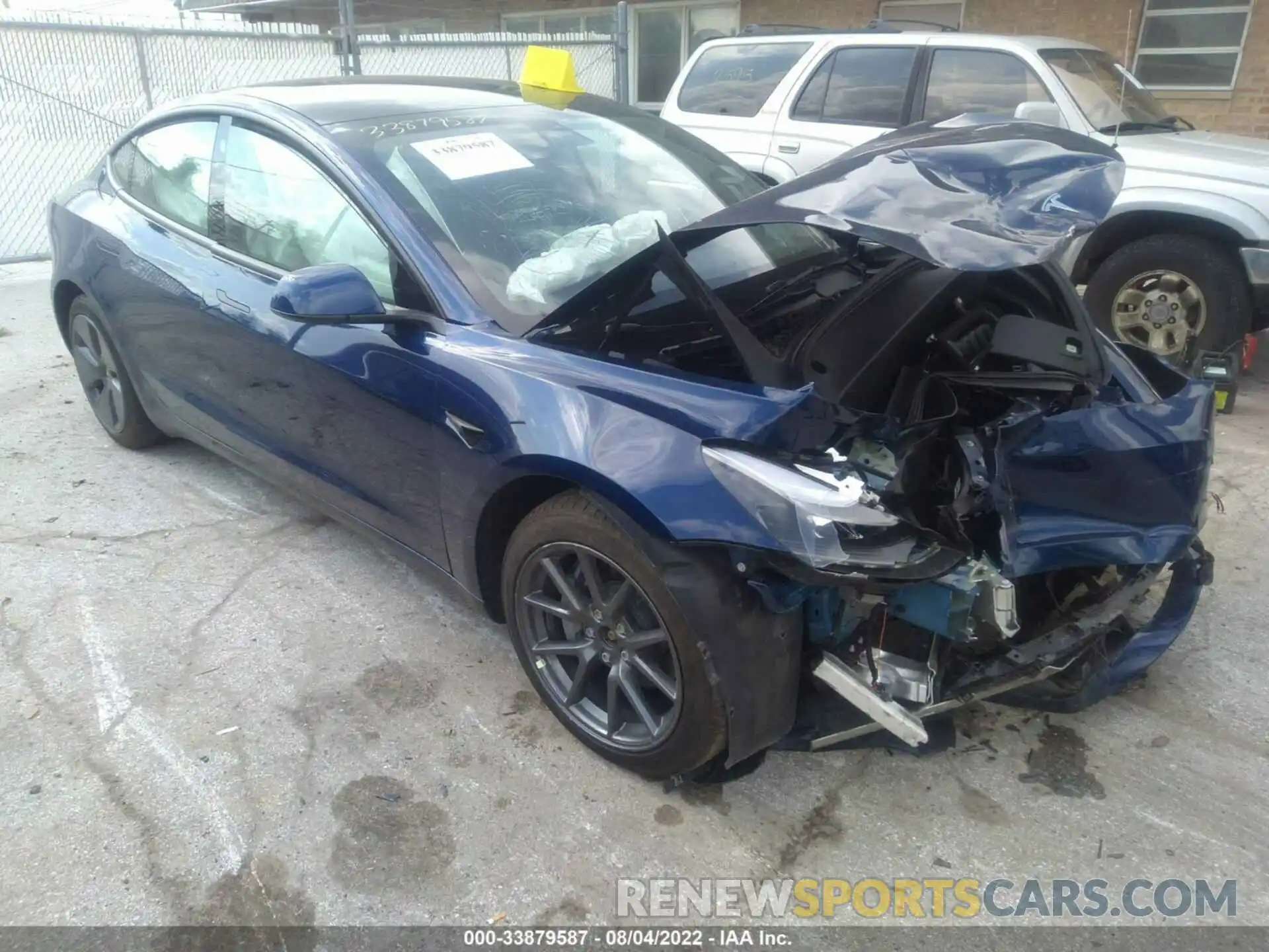 1 Photograph of a damaged car 5YJ3E1EB9NF237867 TESLA MODEL 3 2022