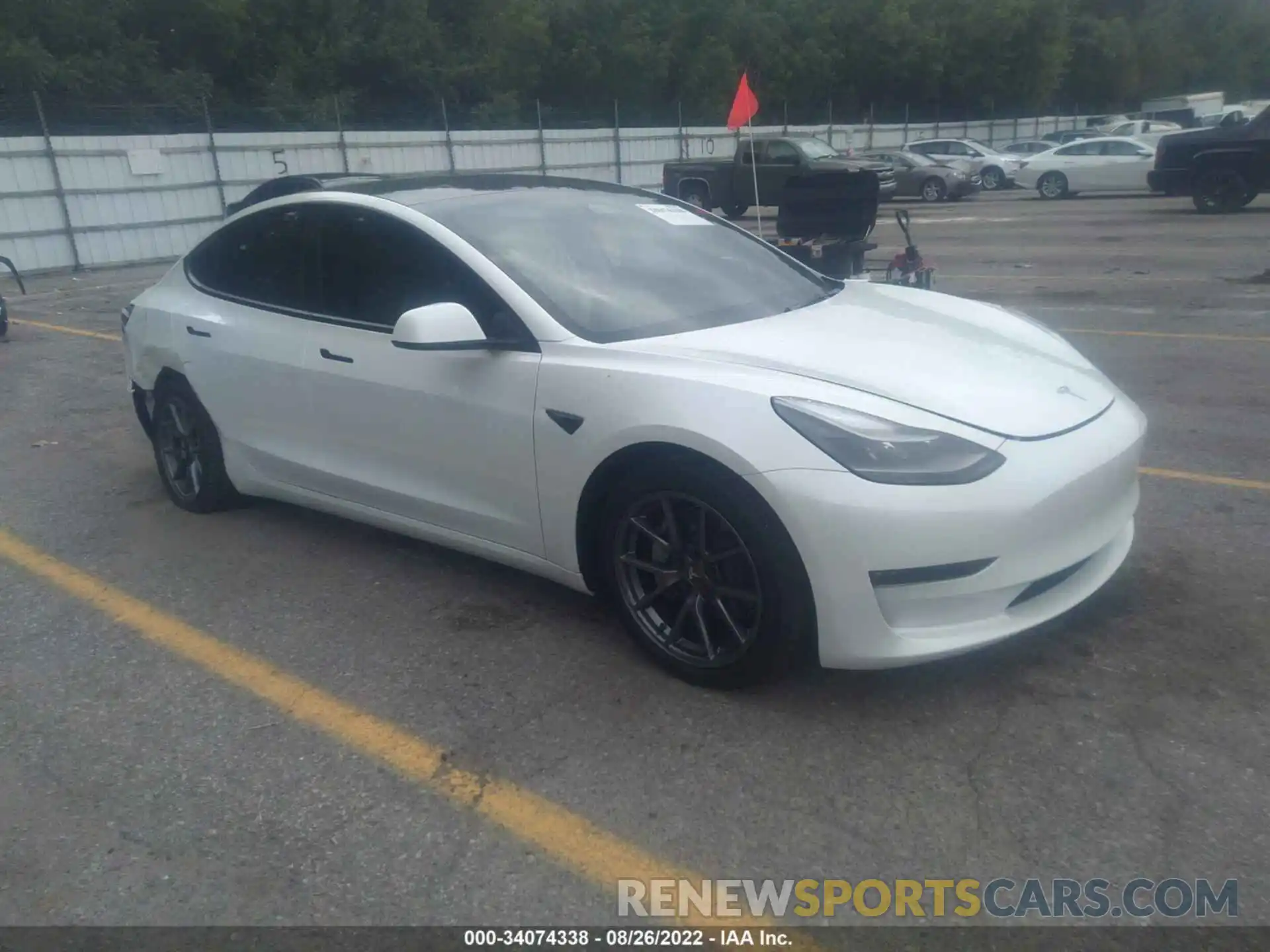 1 Photograph of a damaged car 5YJ3E1EB9NF270156 TESLA MODEL 3 2022