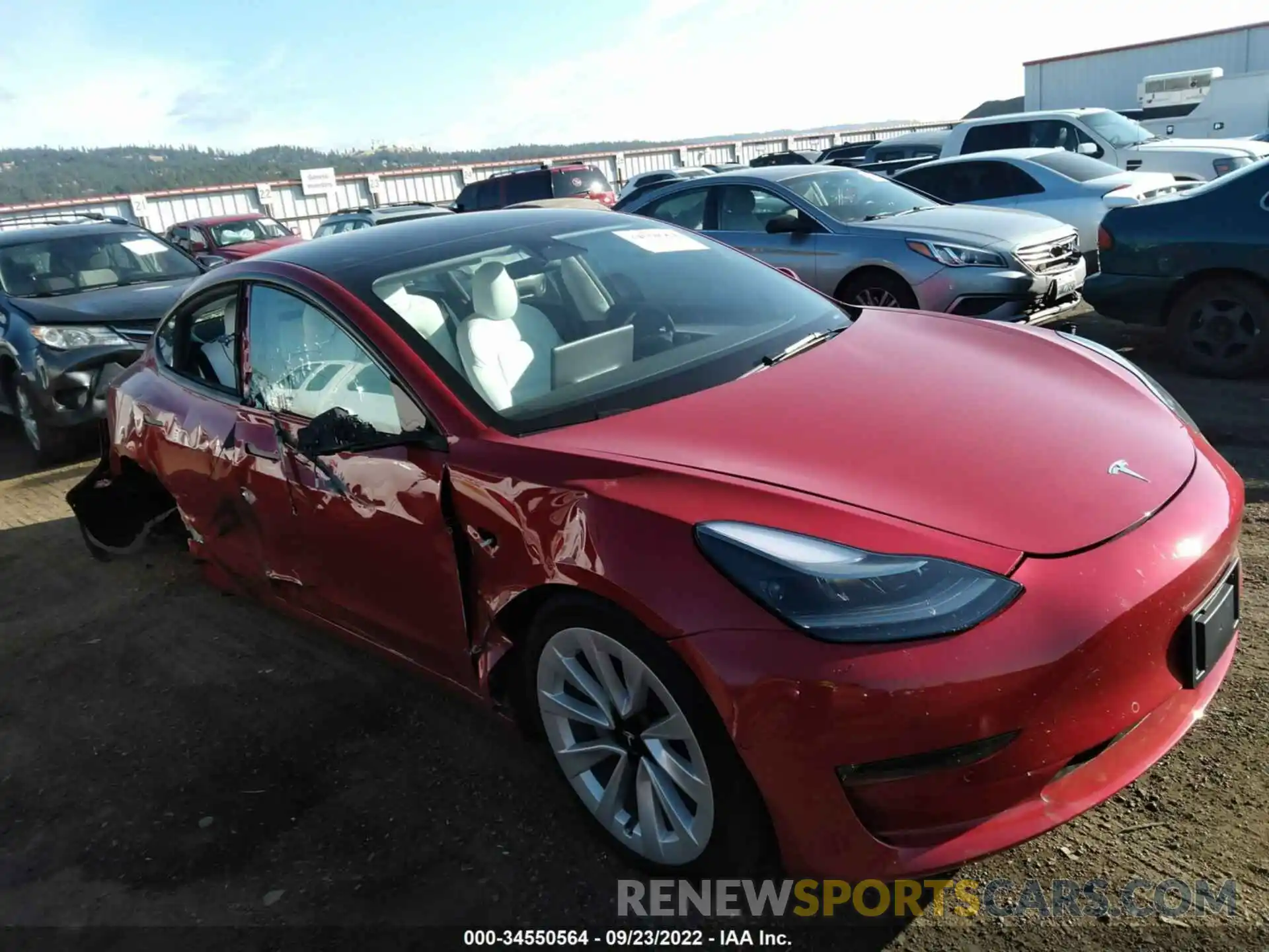 1 Фотография поврежденного автомобиля 5YJ3E1EB9NF299673 TESLA MODEL 3 2022