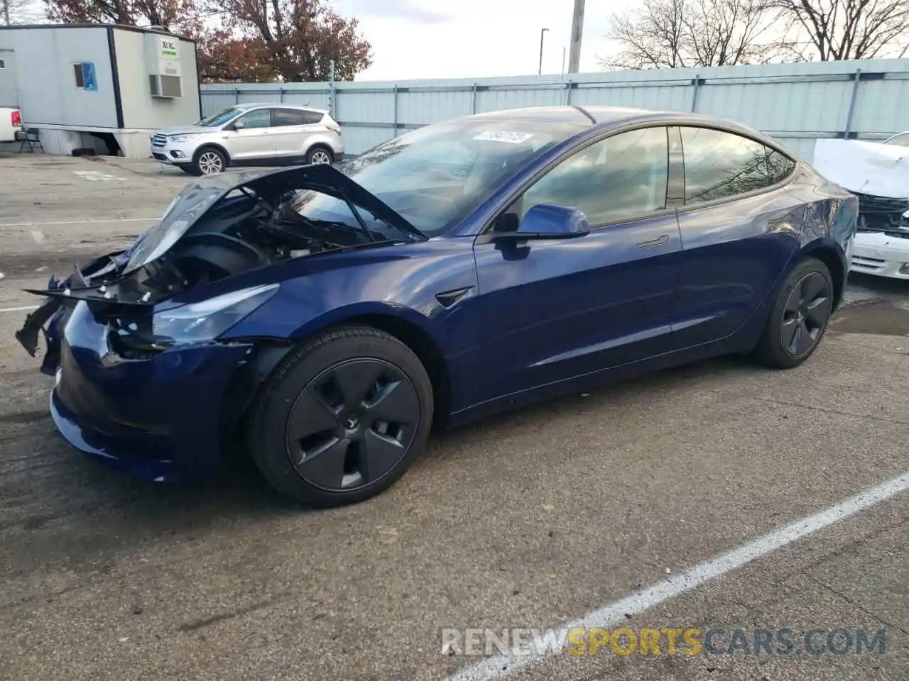 1 Photograph of a damaged car 5YJ3E1EB9NF329898 TESLA MODEL 3 2022