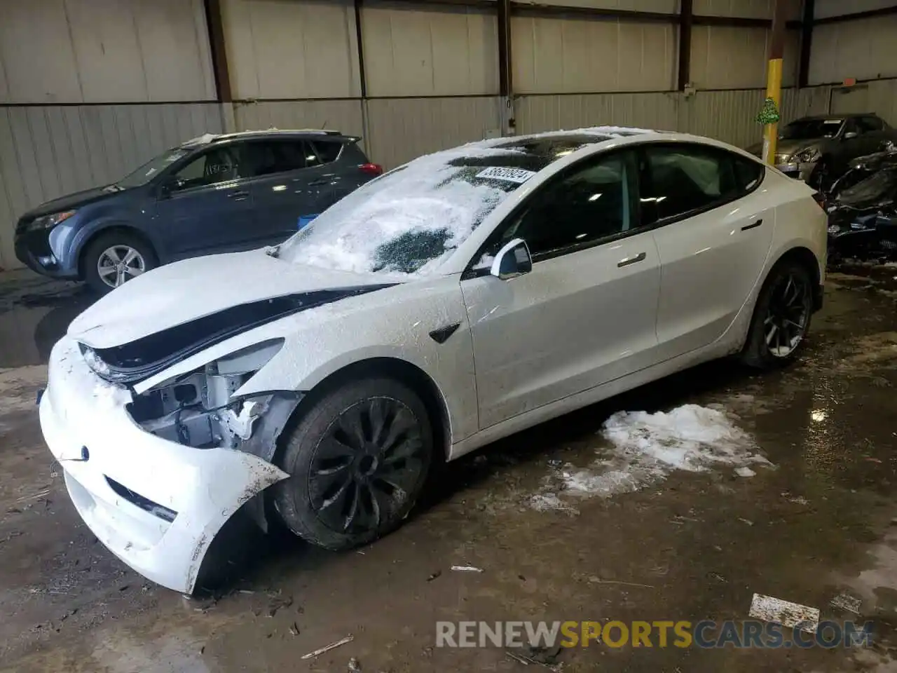 1 Photograph of a damaged car 5YJ3E1EB9NF347687 TESLA MODEL 3 2022