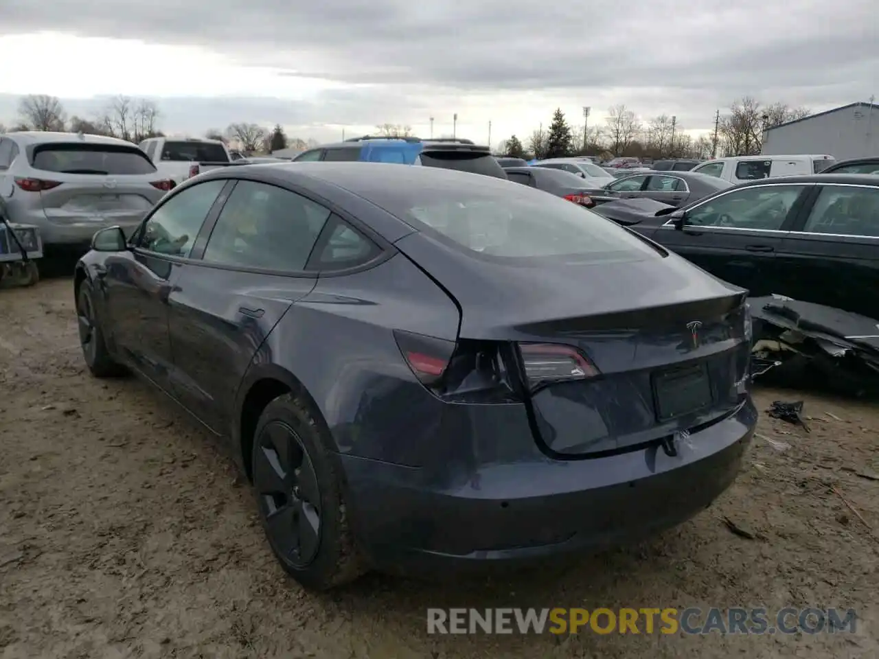 3 Photograph of a damaged car 5YJ3E1EBXNF106432 TESLA MODEL 3 2022