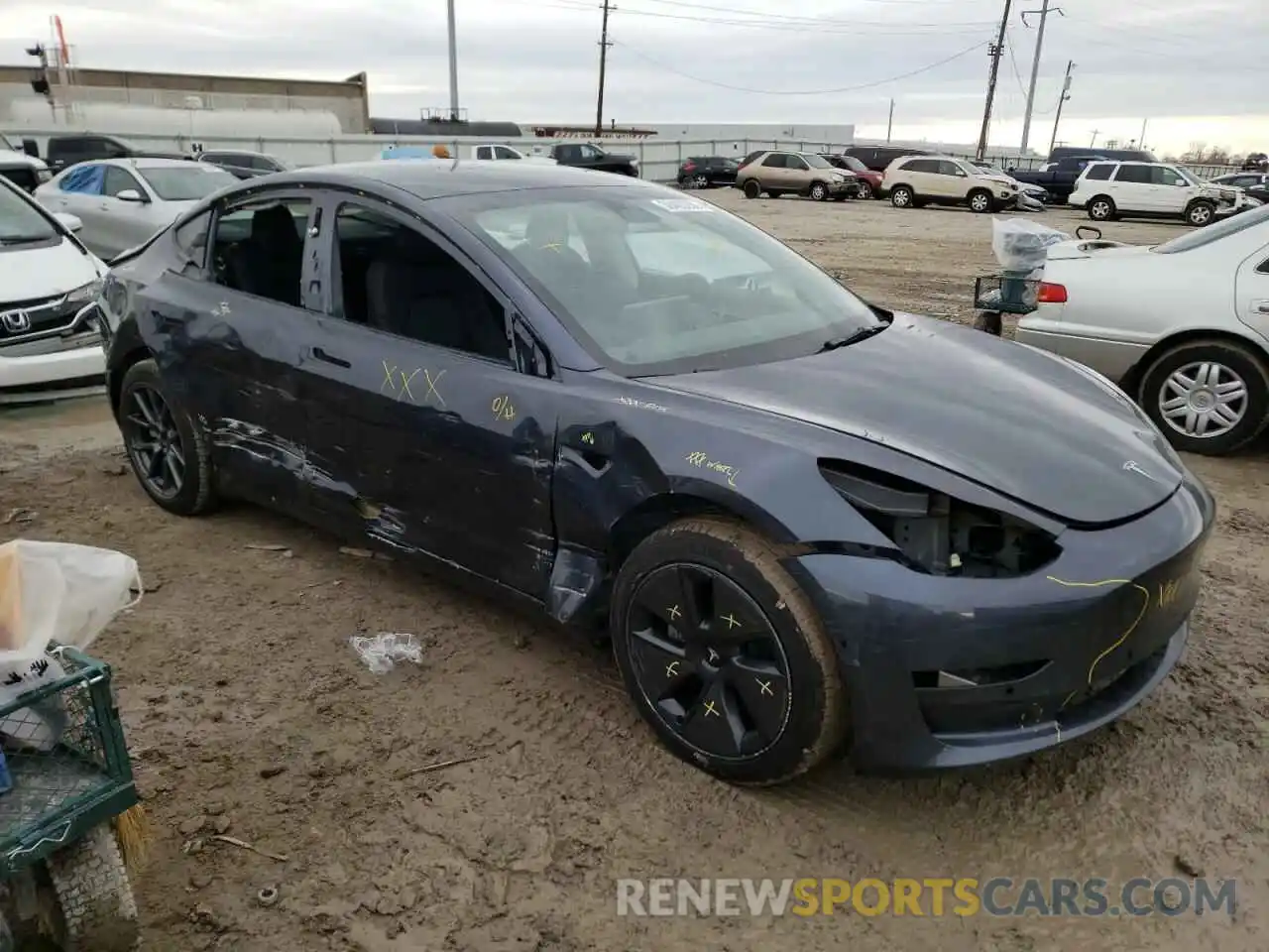 9 Photograph of a damaged car 5YJ3E1EBXNF106432 TESLA MODEL 3 2022