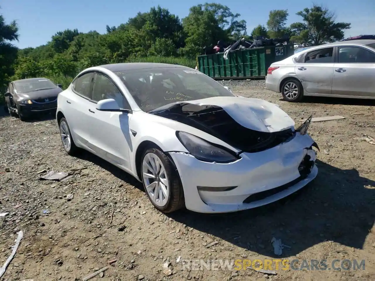 1 Фотография поврежденного автомобиля 5YJ3E1EBXNF112215 TESLA MODEL 3 2022