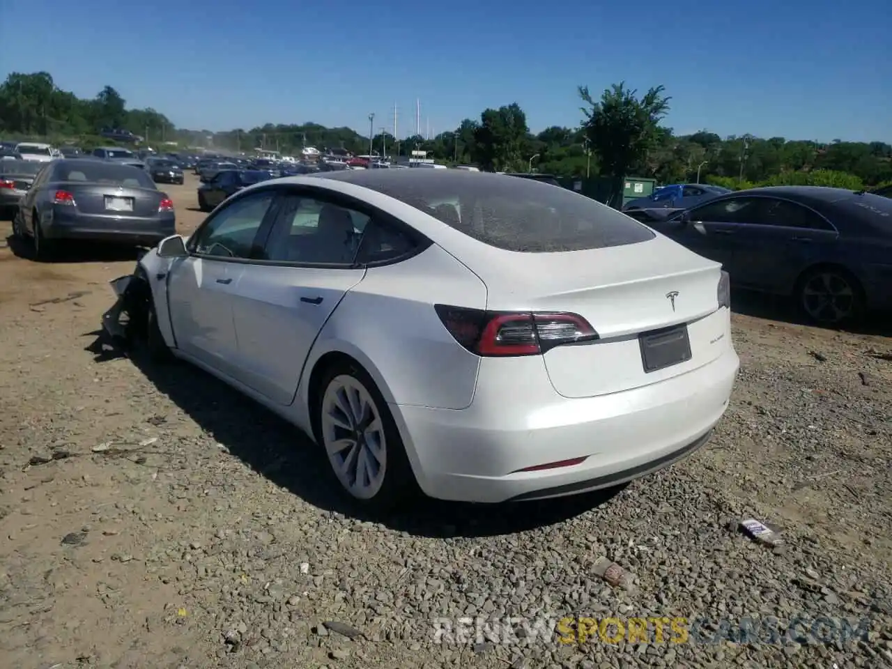 3 Фотография поврежденного автомобиля 5YJ3E1EBXNF112215 TESLA MODEL 3 2022