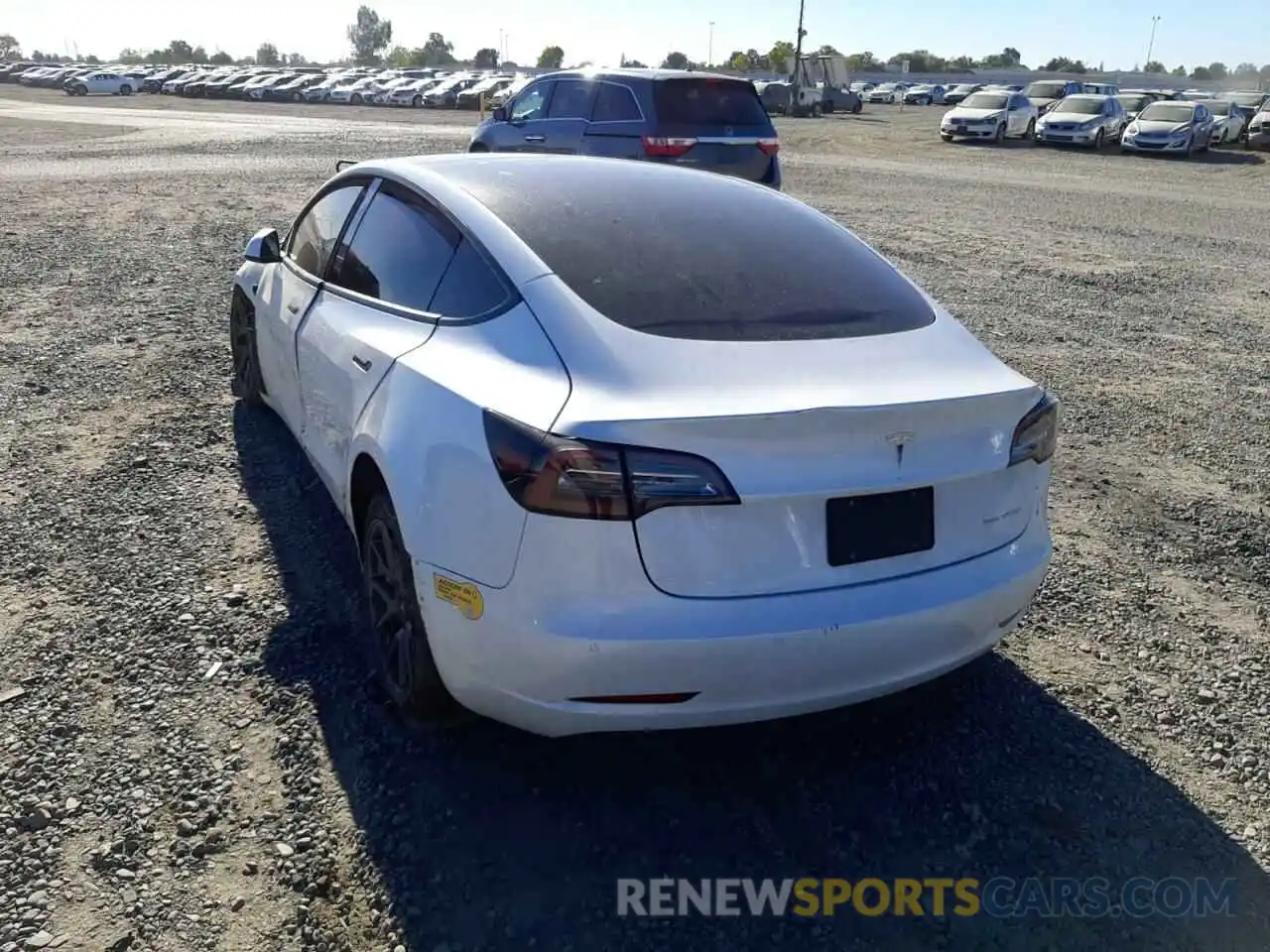 3 Photograph of a damaged car 5YJ3E1EBXNF124476 TESLA MODEL 3 2022