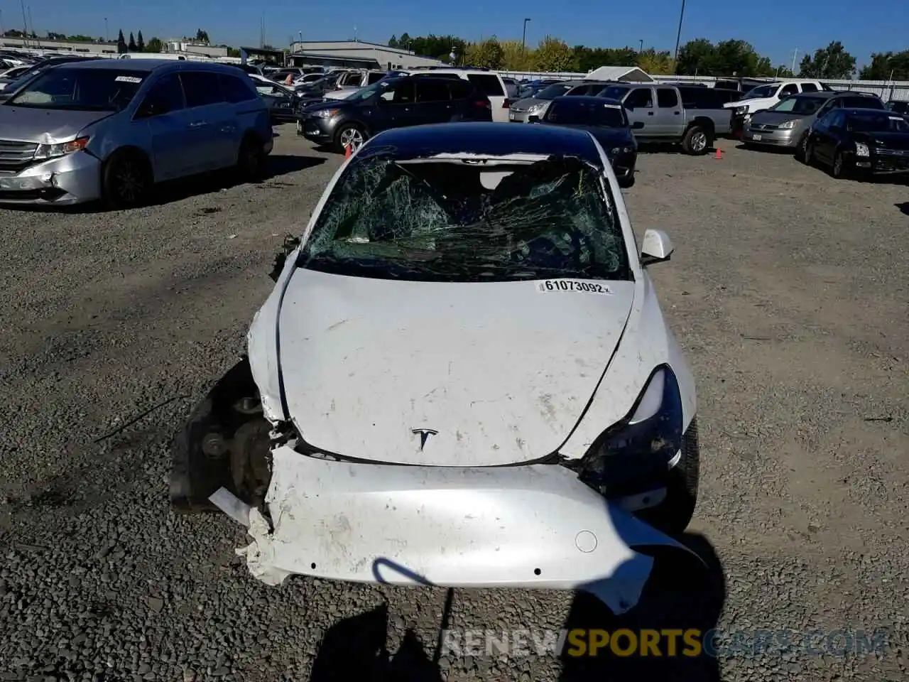 9 Photograph of a damaged car 5YJ3E1EBXNF124476 TESLA MODEL 3 2022