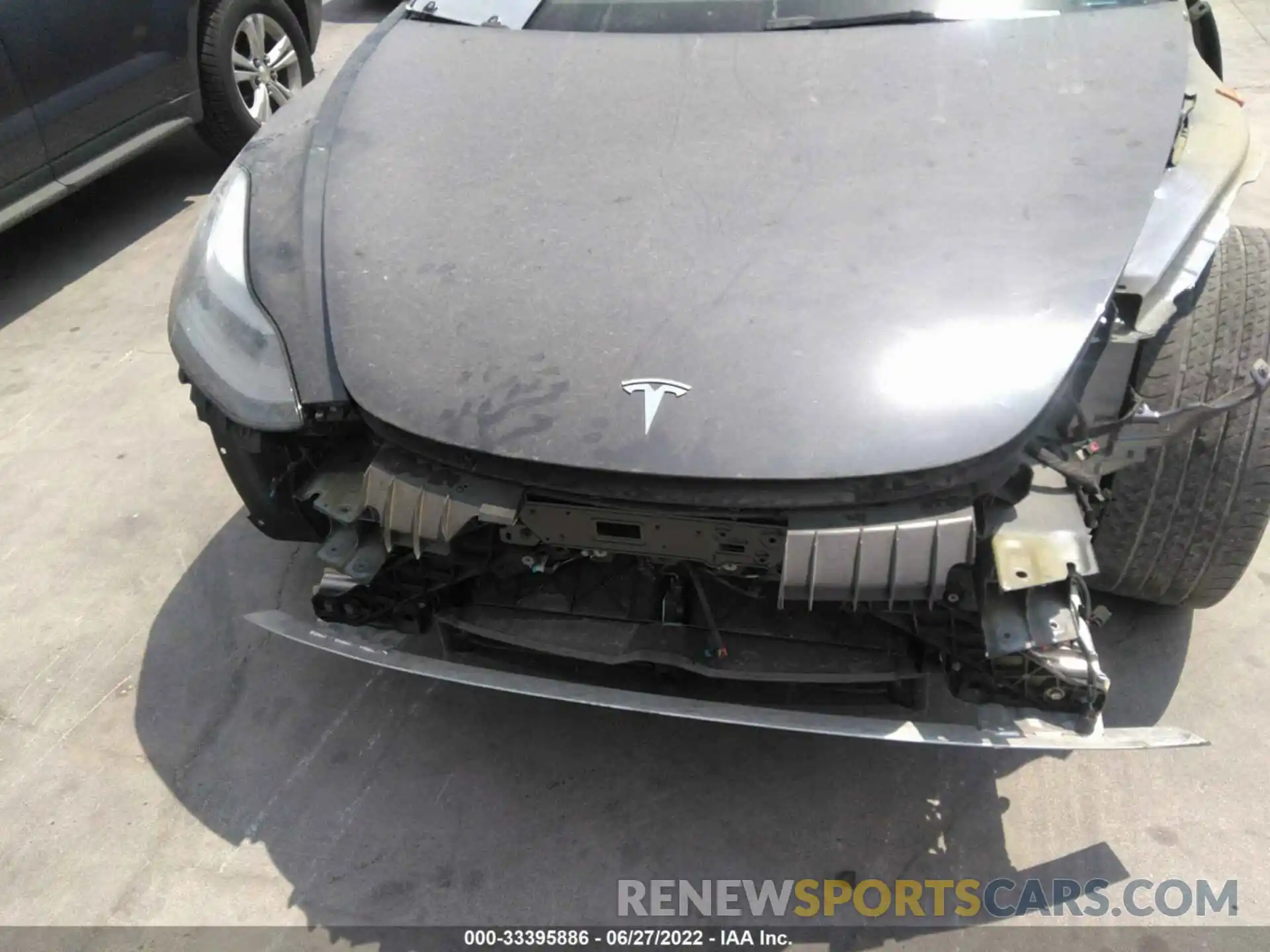 10 Photograph of a damaged car 5YJ3E1EBXNF128673 TESLA MODEL 3 2022