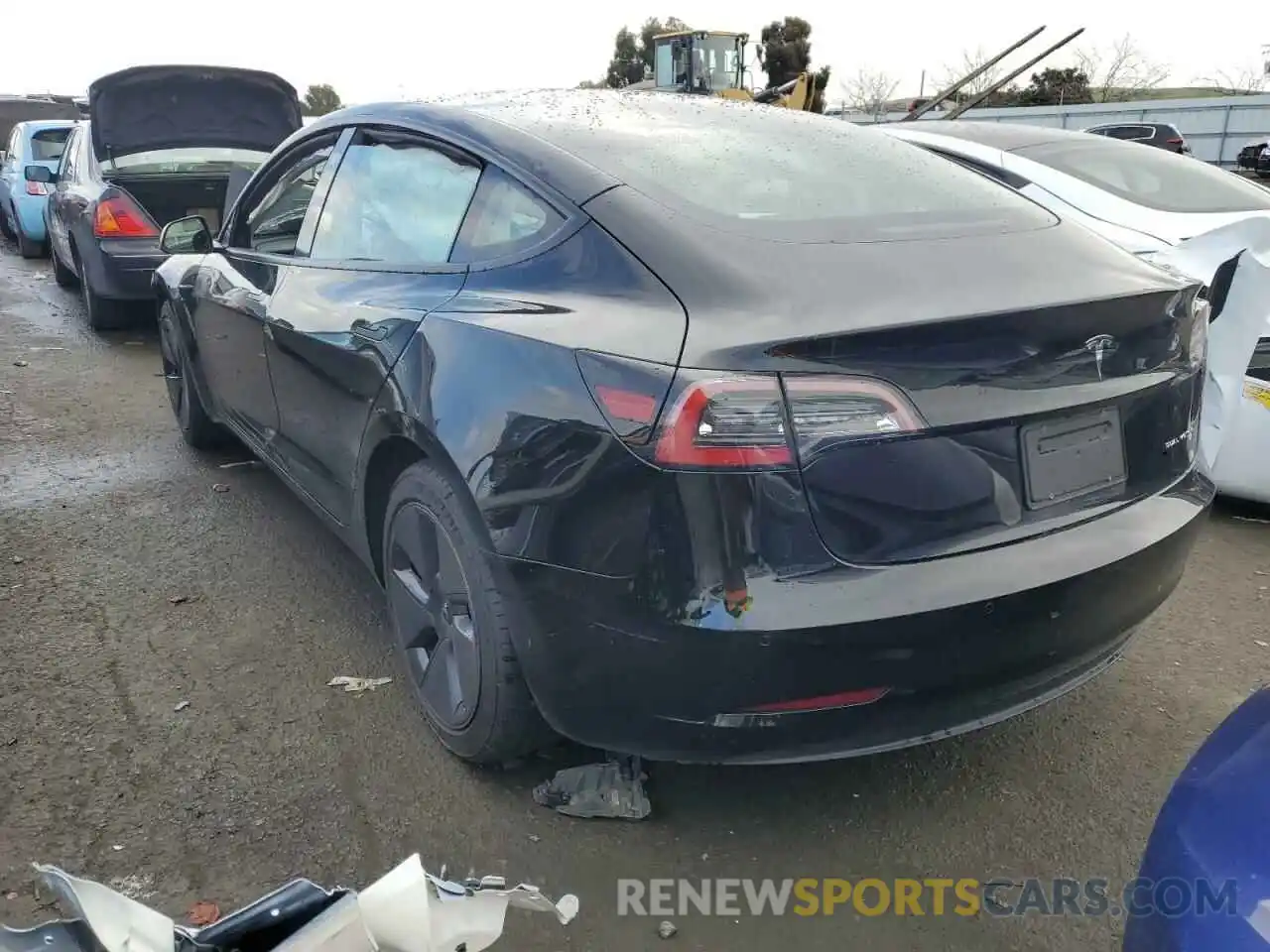 2 Photograph of a damaged car 5YJ3E1EBXNF129788 TESLA MODEL 3 2022