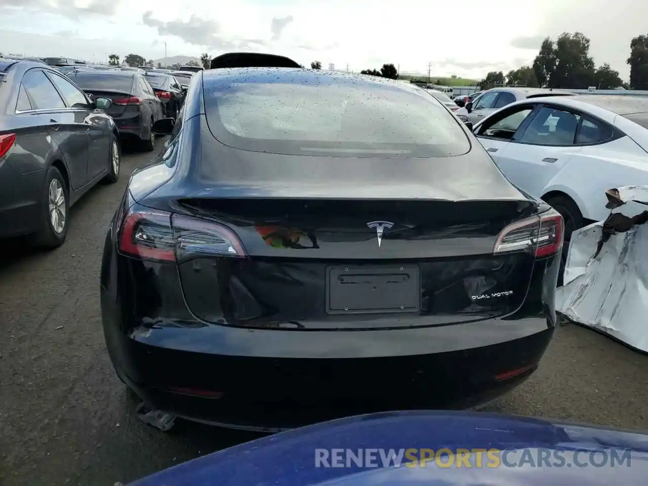 6 Photograph of a damaged car 5YJ3E1EBXNF129788 TESLA MODEL 3 2022