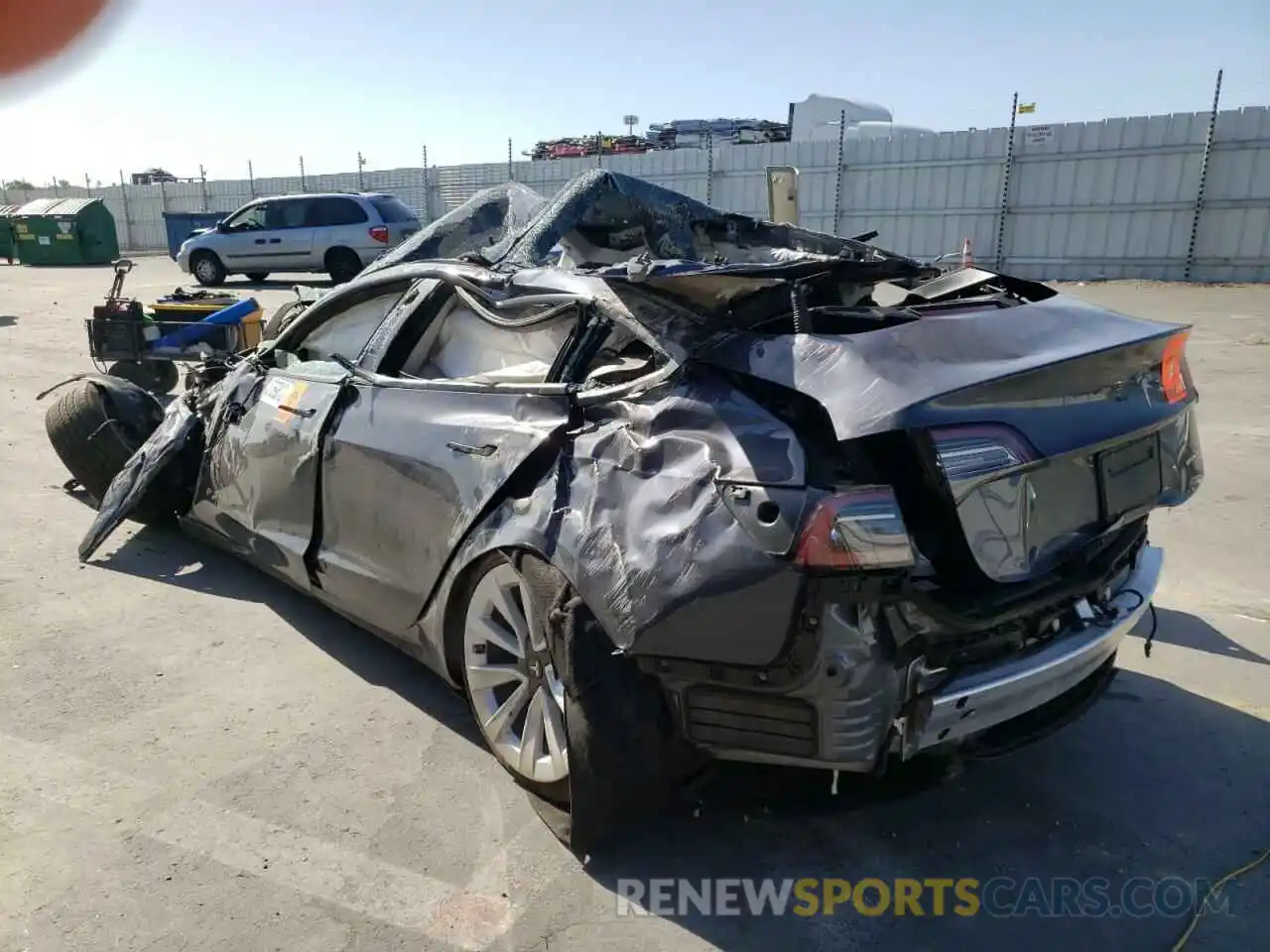 3 Photograph of a damaged car 5YJ3E1EBXNF129998 TESLA MODEL 3 2022