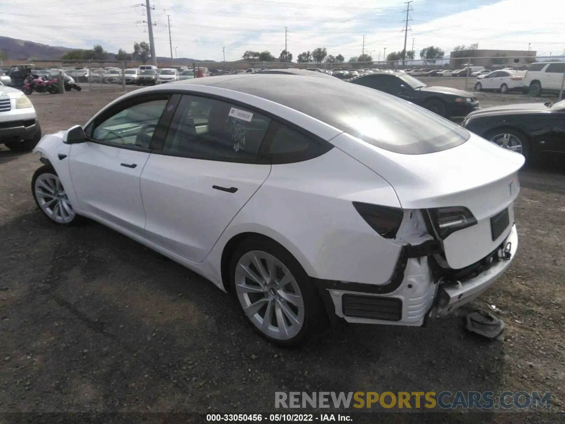 3 Photograph of a damaged car 5YJ3E1EBXNF134571 TESLA MODEL 3 2022