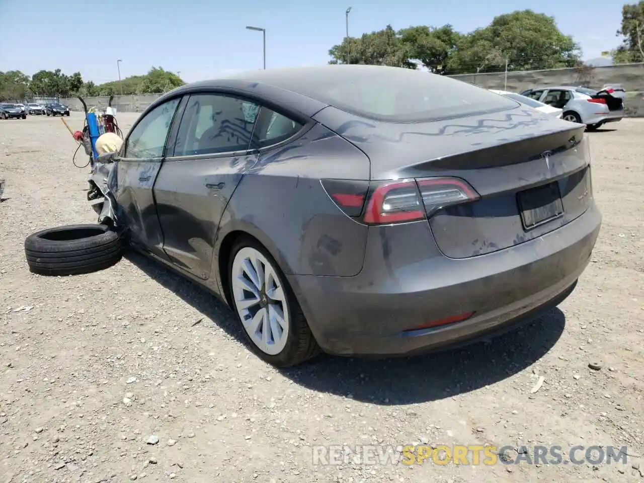 3 Photograph of a damaged car 5YJ3E1EBXNF144825 TESLA MODEL 3 2022