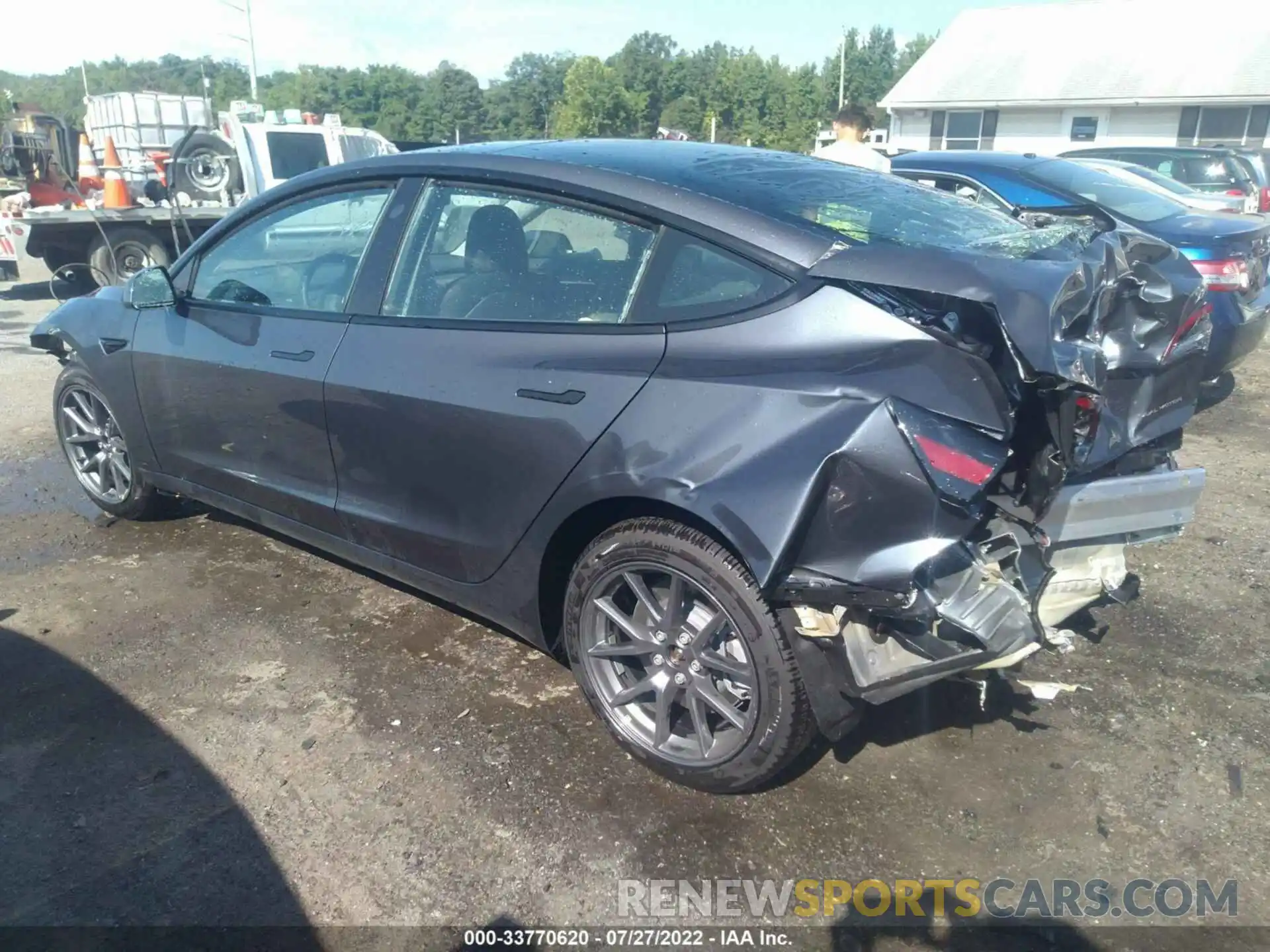 3 Photograph of a damaged car 5YJ3E1EBXNF170230 TESLA MODEL 3 2022